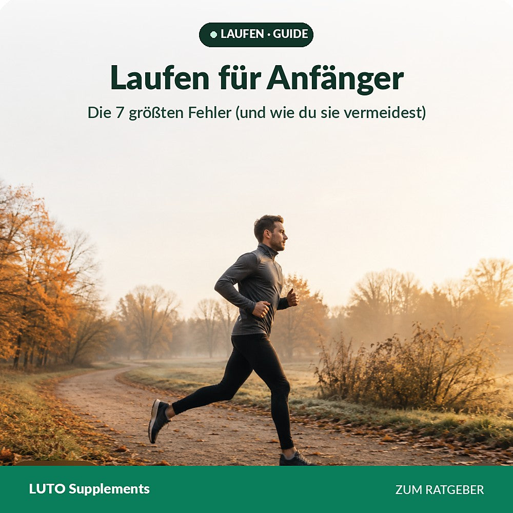 Läufer auf herbstlichem Weg — Ratgeber mit 7 häufigen Fehlern beim Laufen für Anfänger