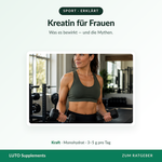 Frau macht Krafttraining mit Kurzhanteln - Kreatin fuer Frauen erklaert