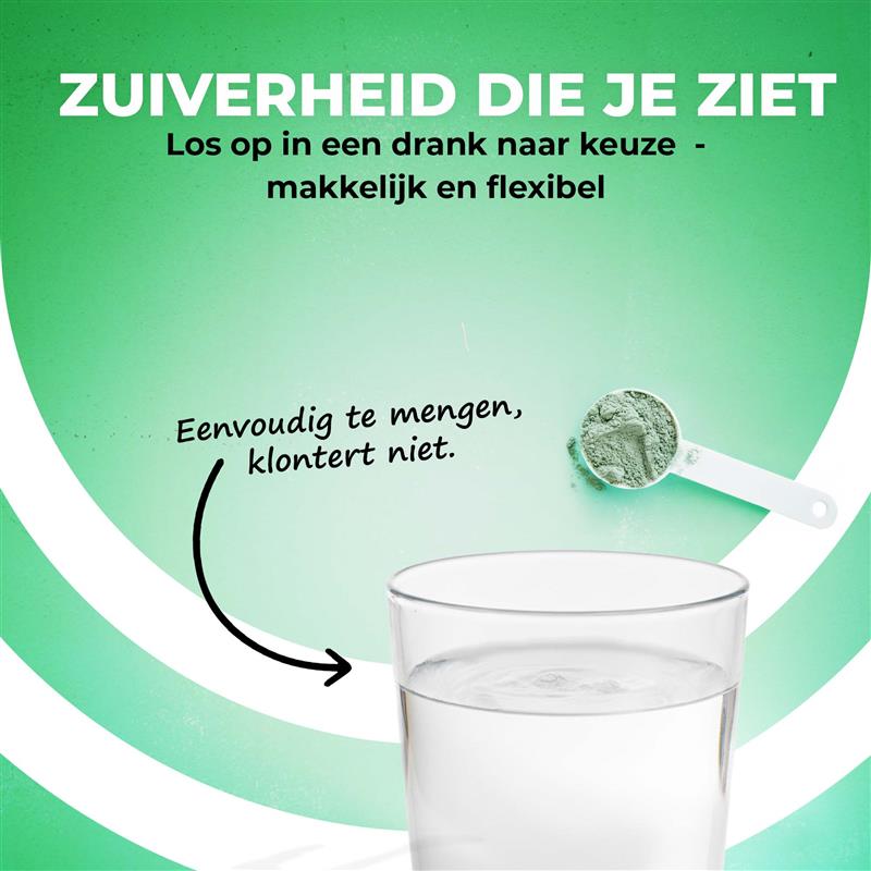 LUTO Super Greens poeder voor dagelijkse vitaliteit - plantaardige superfood shake voor een gezonde levensstijl