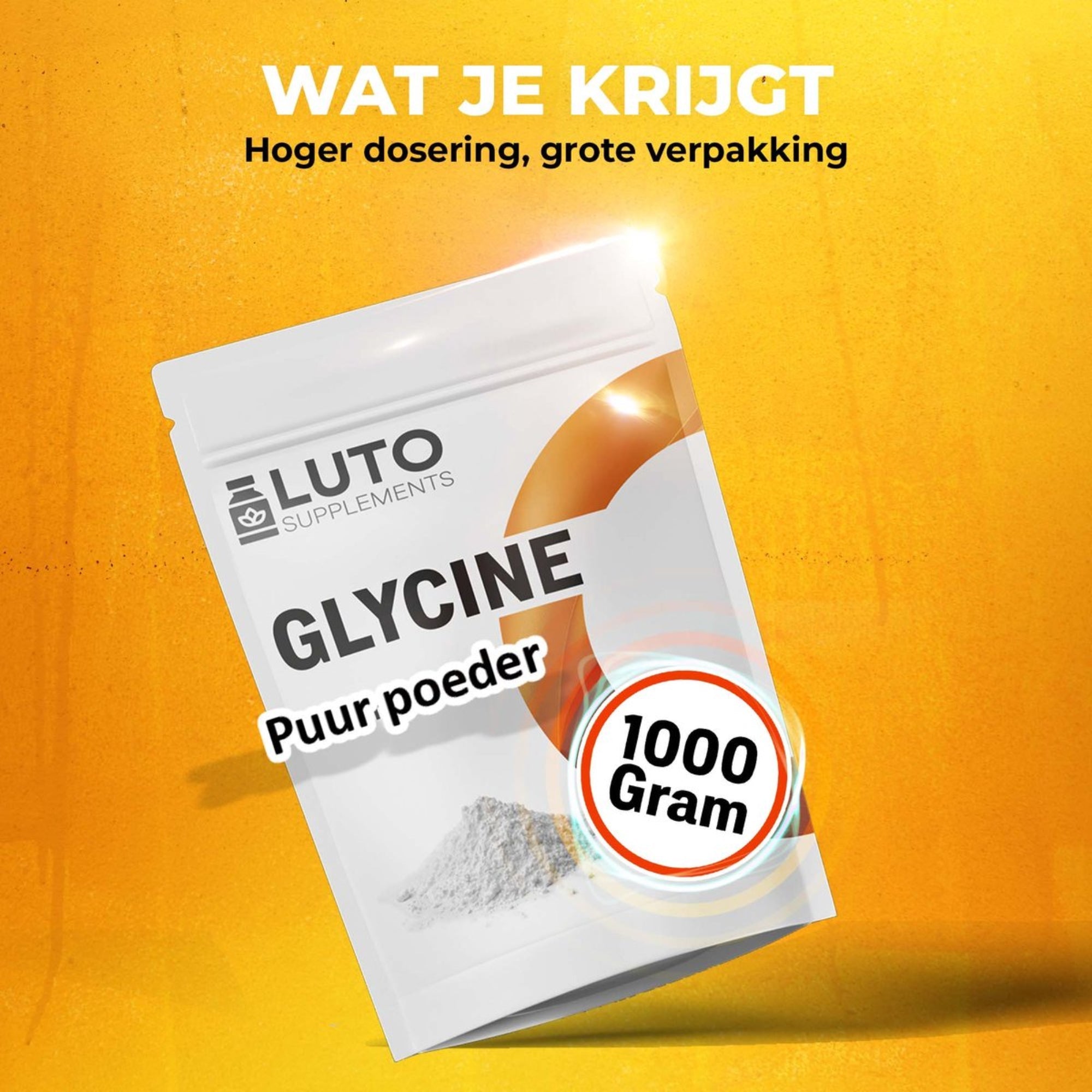 Glycin Pulver | 1000 g | LUTO Supplements