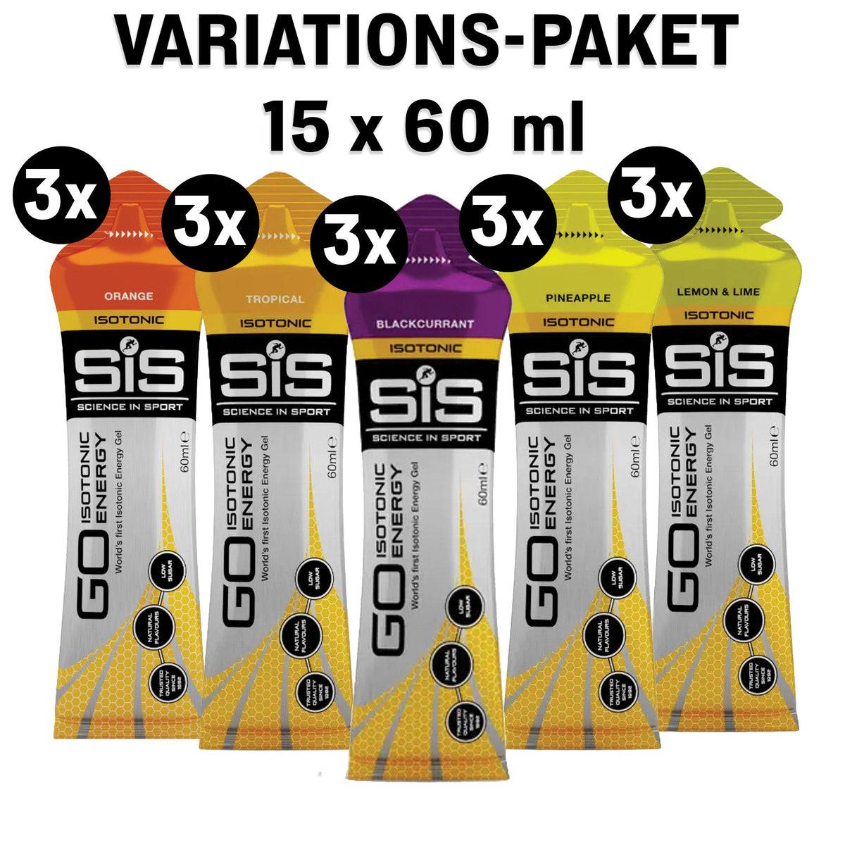 SiS GO Isotonic Energy Gel Variationspaket