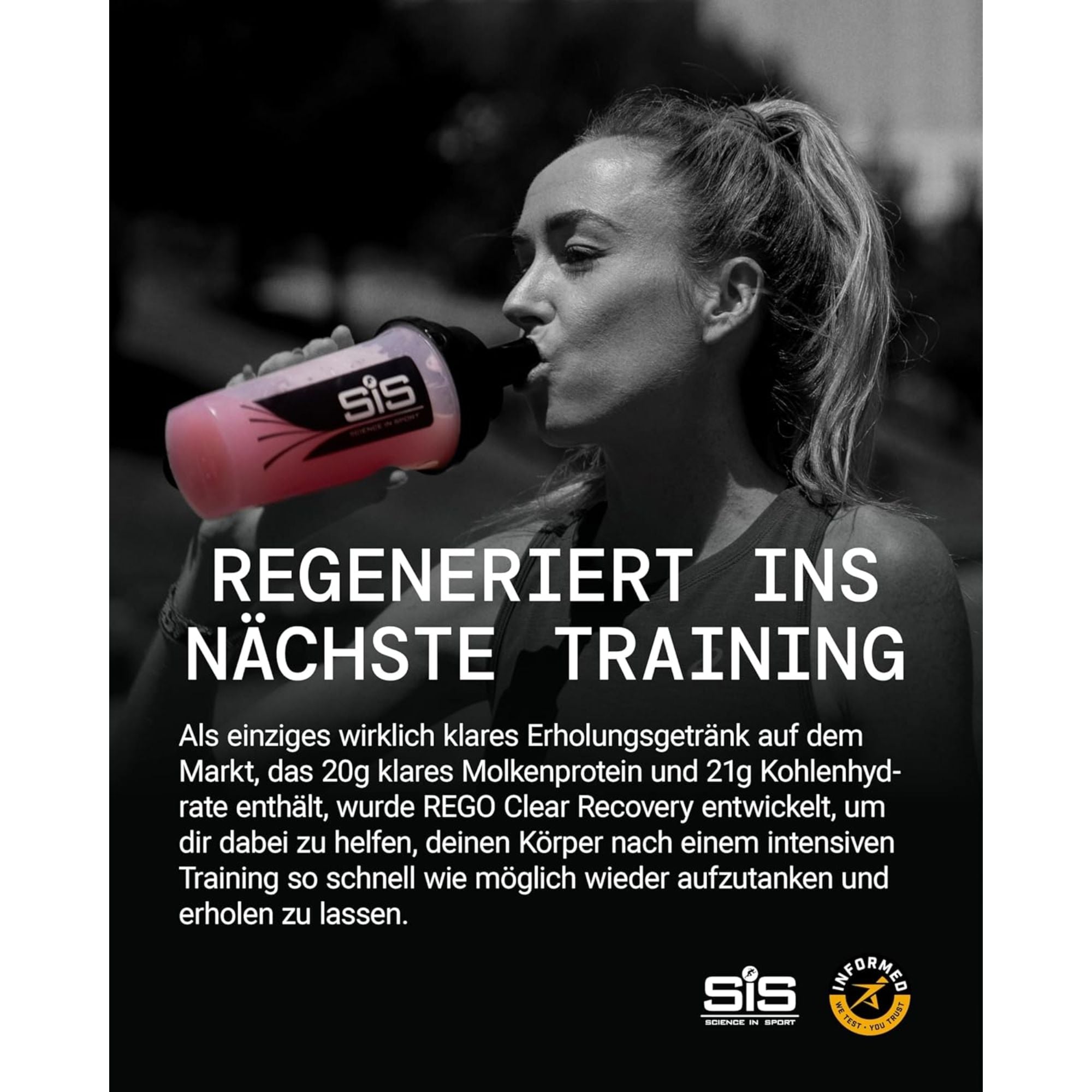 SiS REGO Clear Whey Isolat Protein Recovery Drink | Protein-Limonade | Raspberry & Cranberry