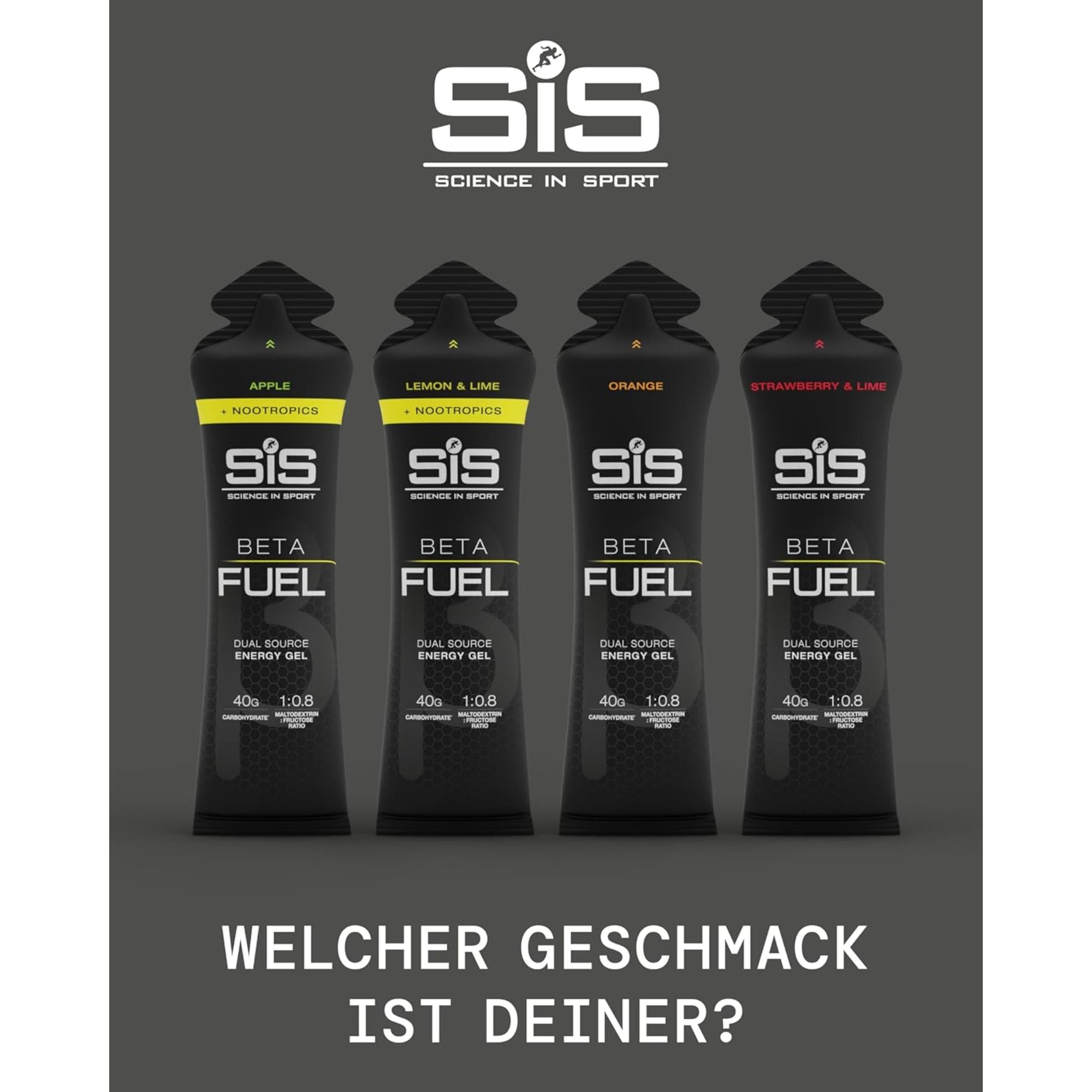 SiS Beta Fuel Gels + Nootropics | Lemon & Lime