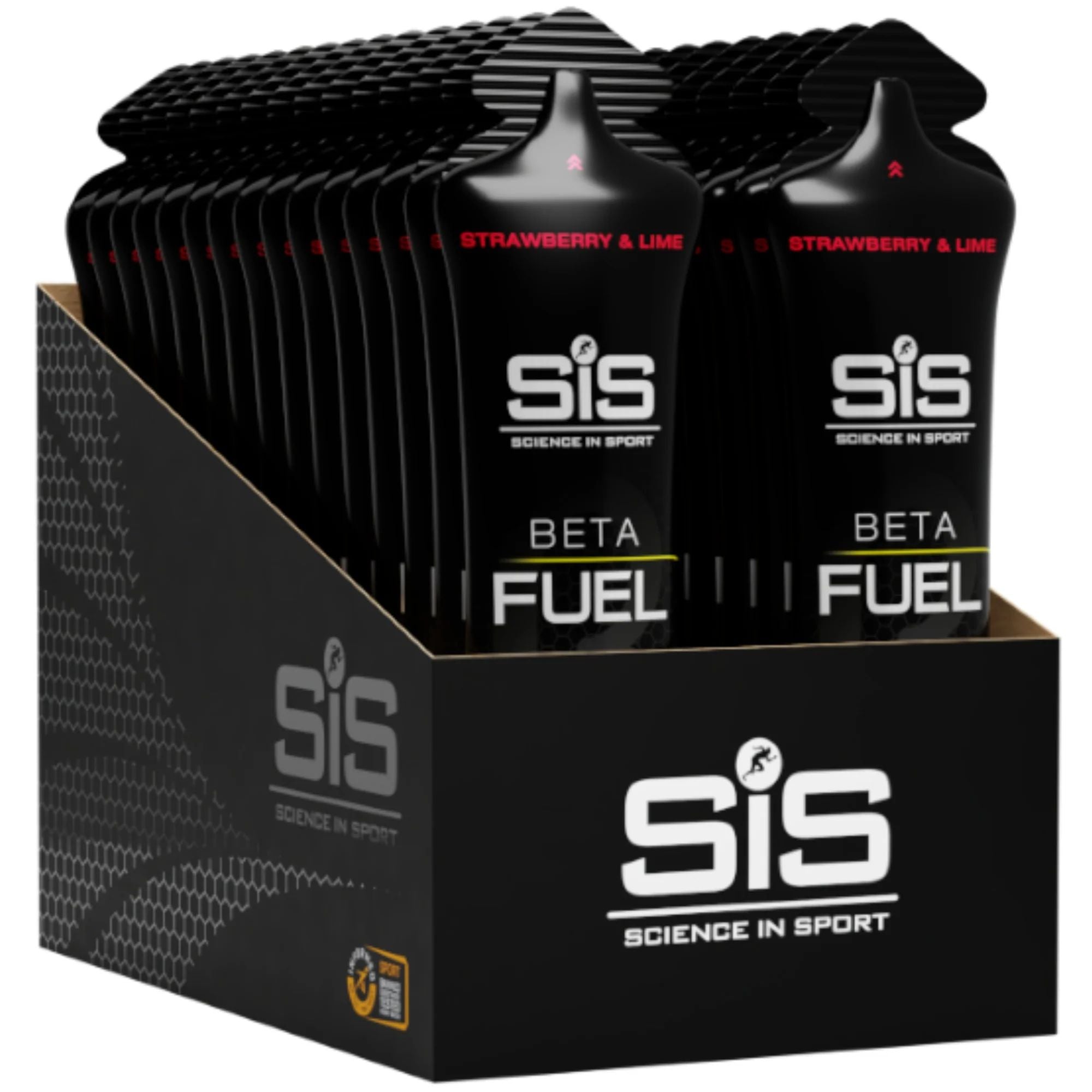 SiS Beta Fuel Gel | 1:0.8 Maltodextrin: Fructose Ratio | Strawberry & Lime