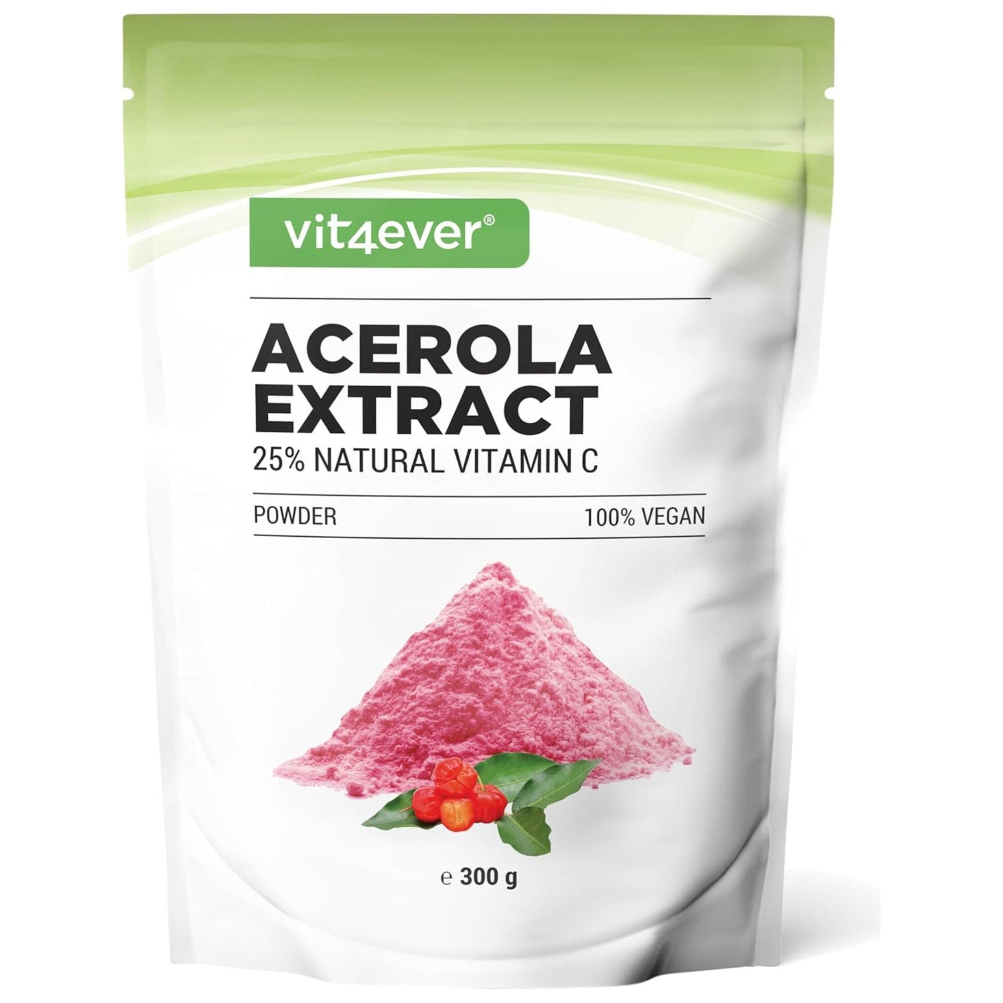 Vit4ever Acerola Pulver - natürliches Vitamin C aus Acerola