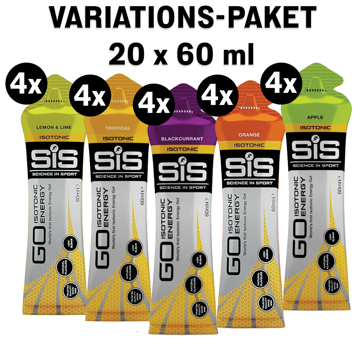 SiS GO Isotonic Energy Gel Variationspaket