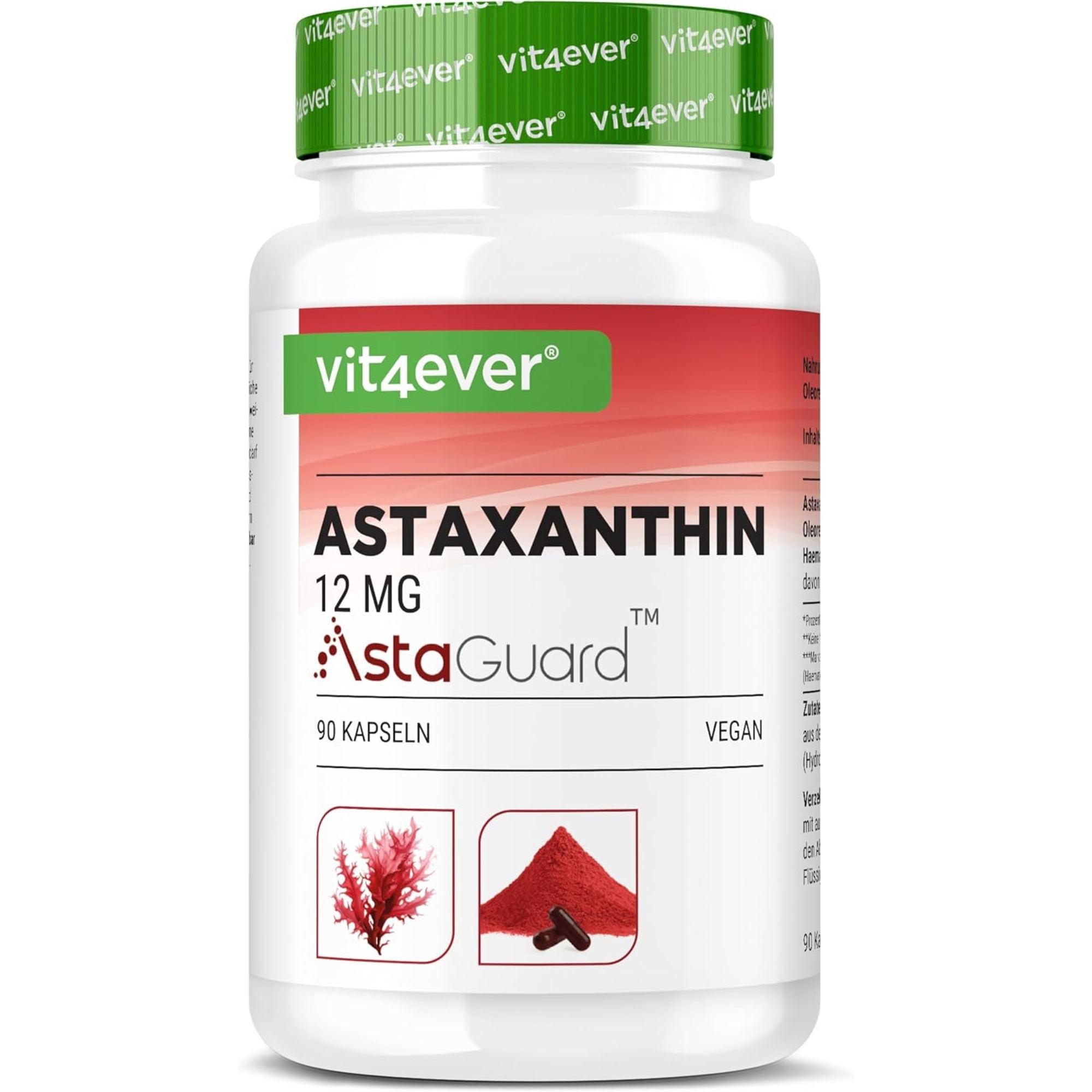 Vit4ever Astaxanthin 12mg AstaGuard - 90 Kapseln