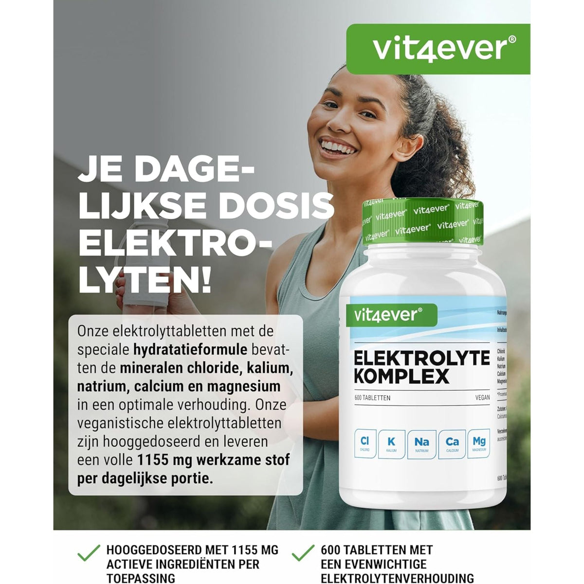 Elektrolyte Complex | 600 Tabletten | Vit4ever