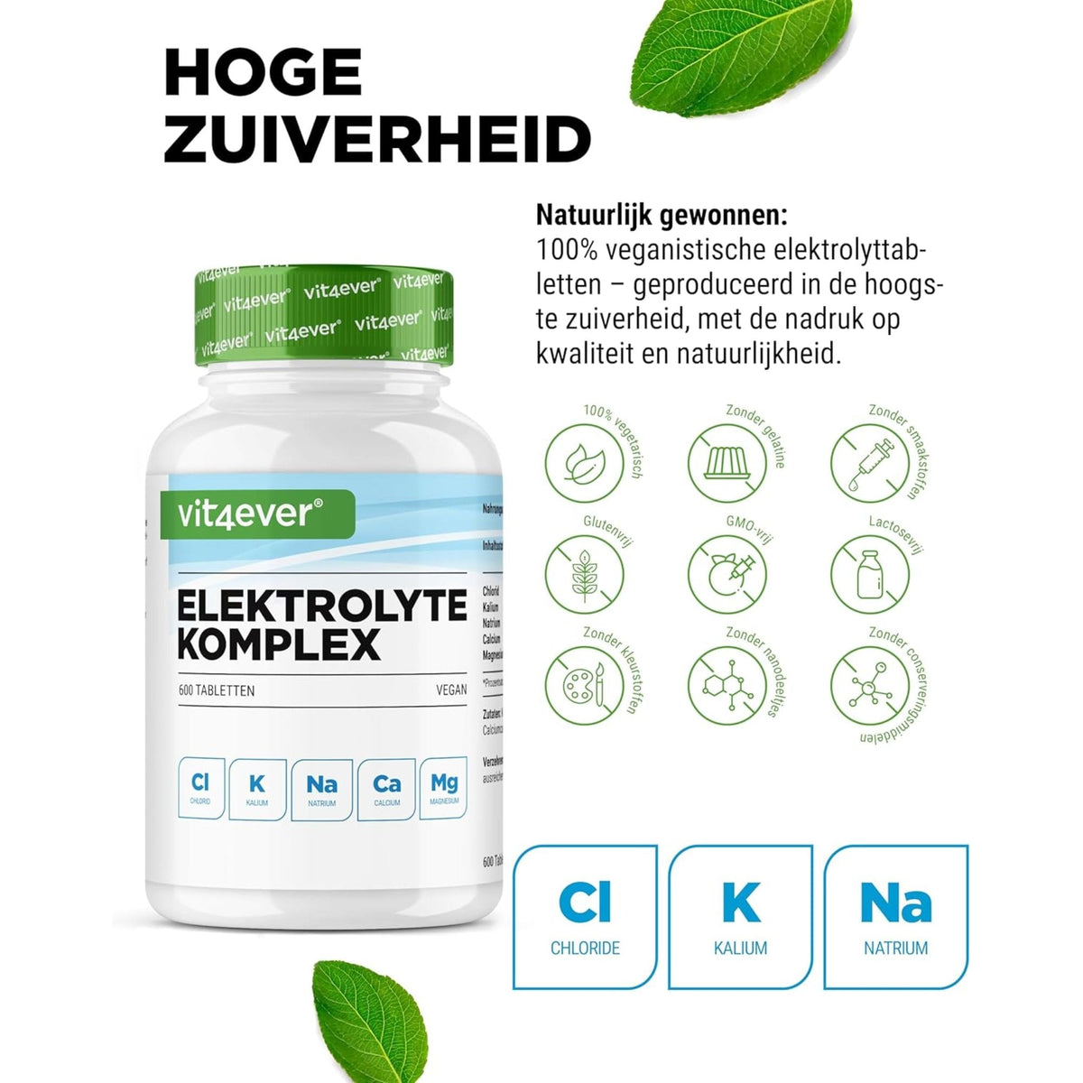 Elektrolyte Complex | 600 Tabletten | Vit4ever