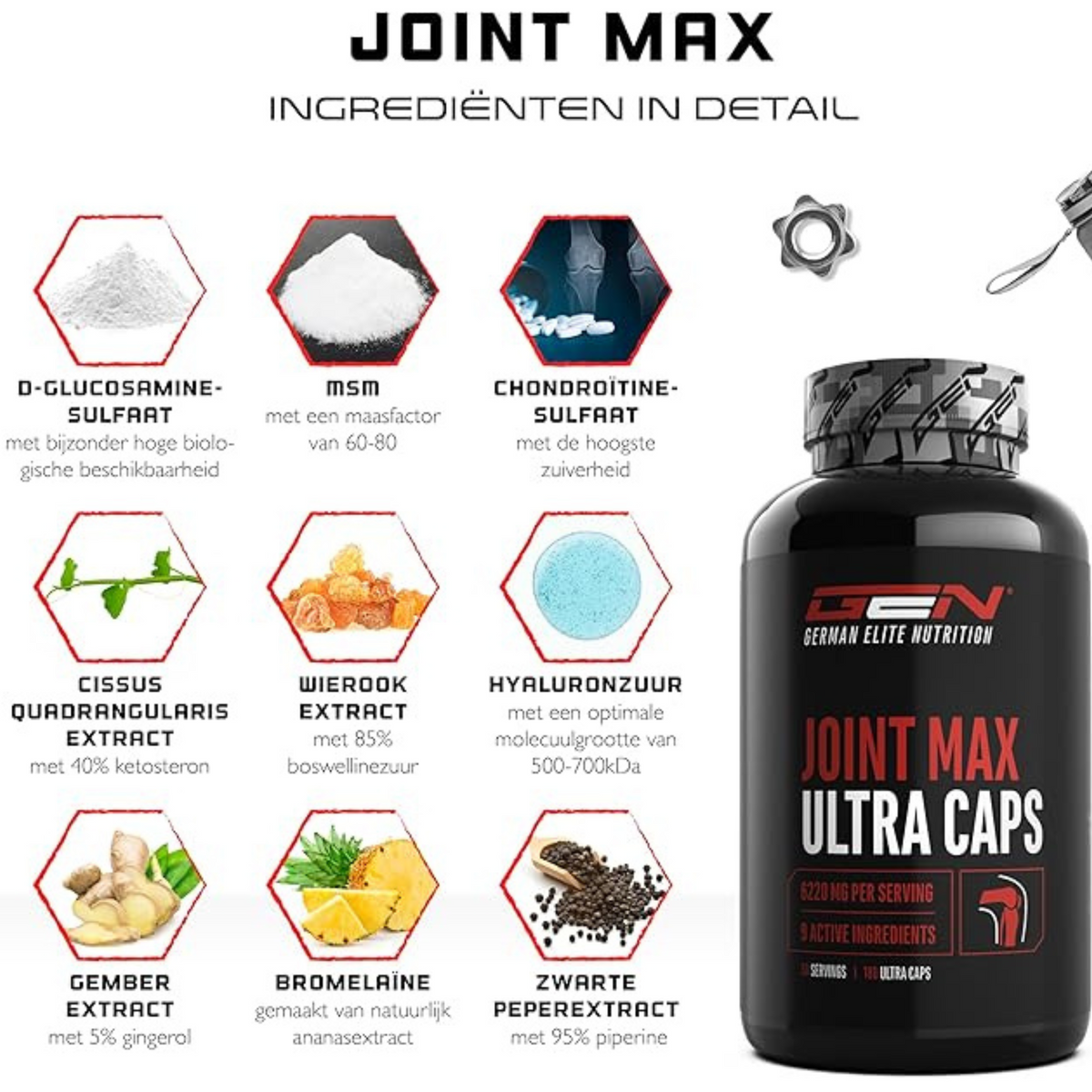 Joint Max Ultra Caps | 180 Kapseln | German Elite Nutrition