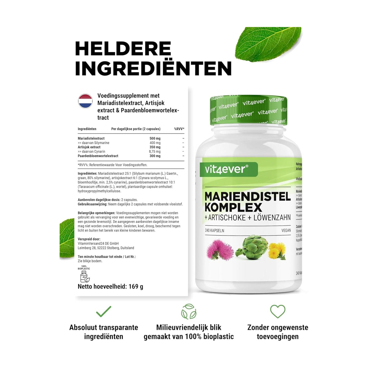 Mariendistel Artischocke Löwenzahn Komplex | Vit4ever