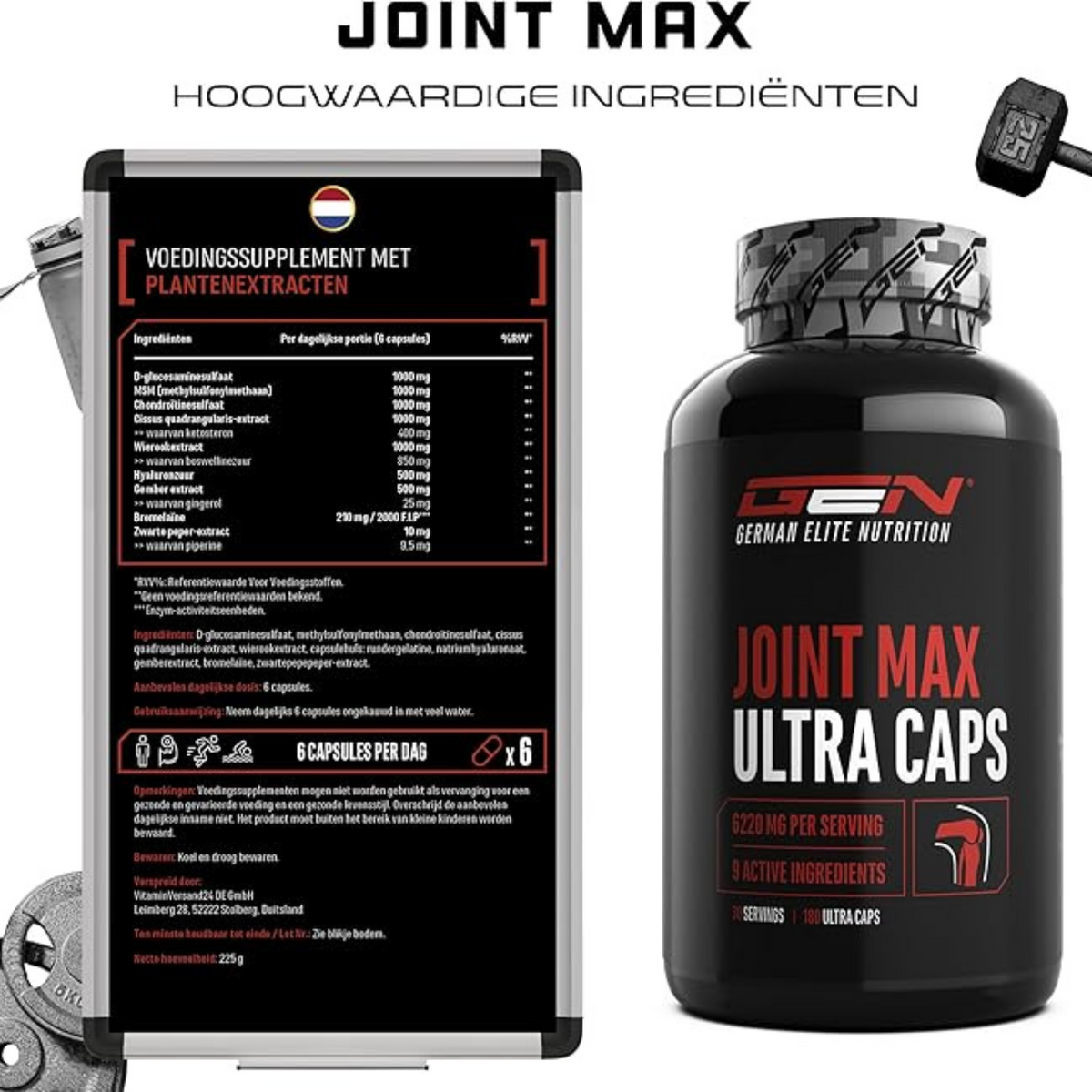 Joint Max Ultra Caps | 180 Kapseln | German Elite Nutrition