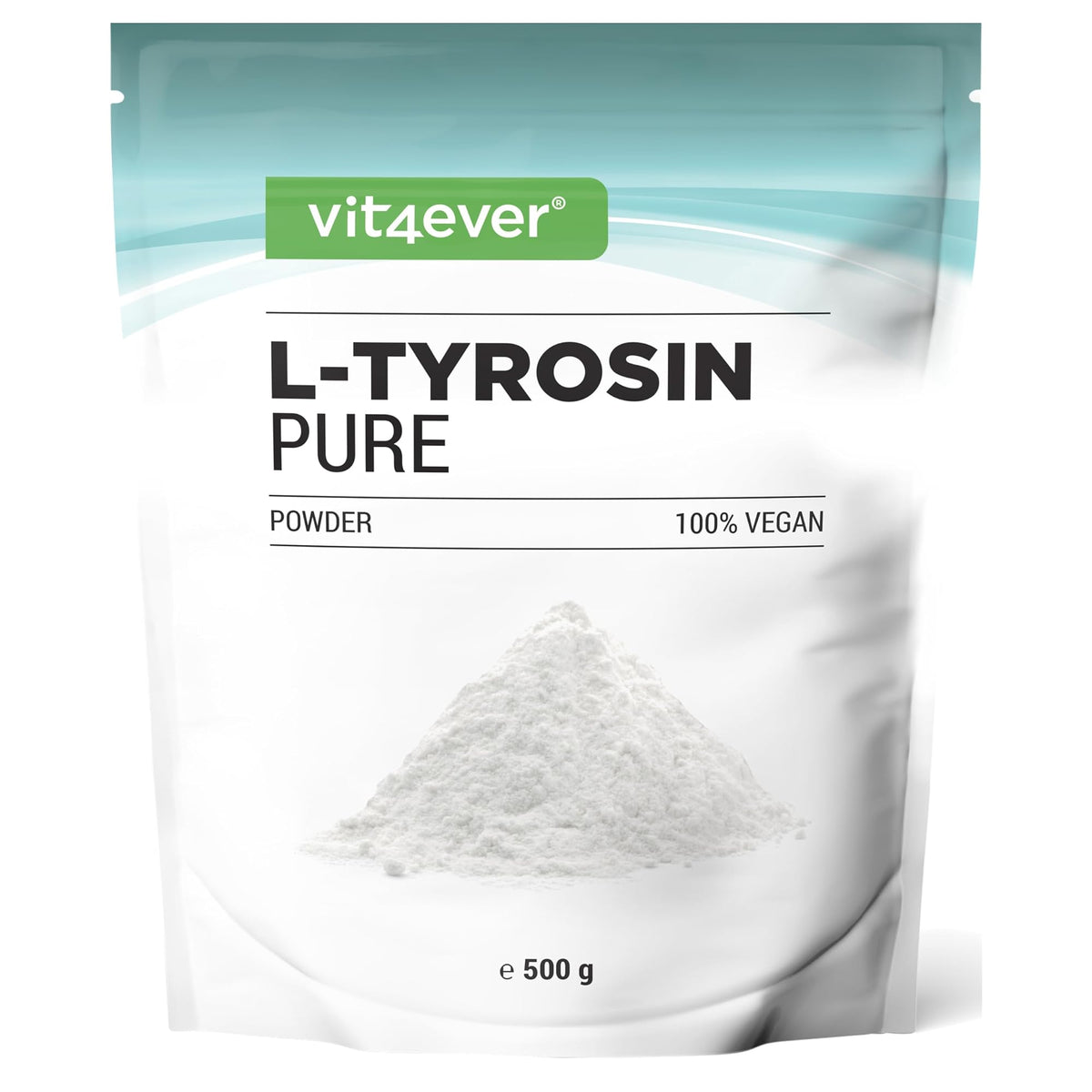 Vit4ever L-Tyrosin Pulver 500 Gramm – Produktverpackung Vorderseite