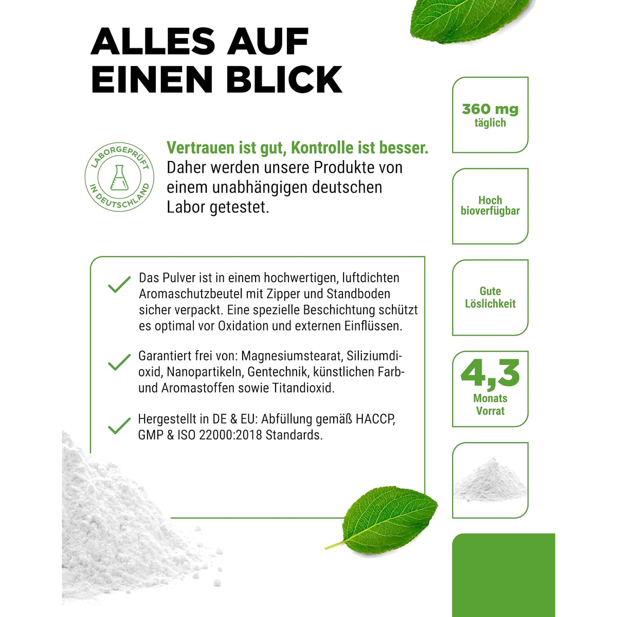 Vit4ever Magnesiumcitrat Pulver 600 g – Produkt aus der Nähe