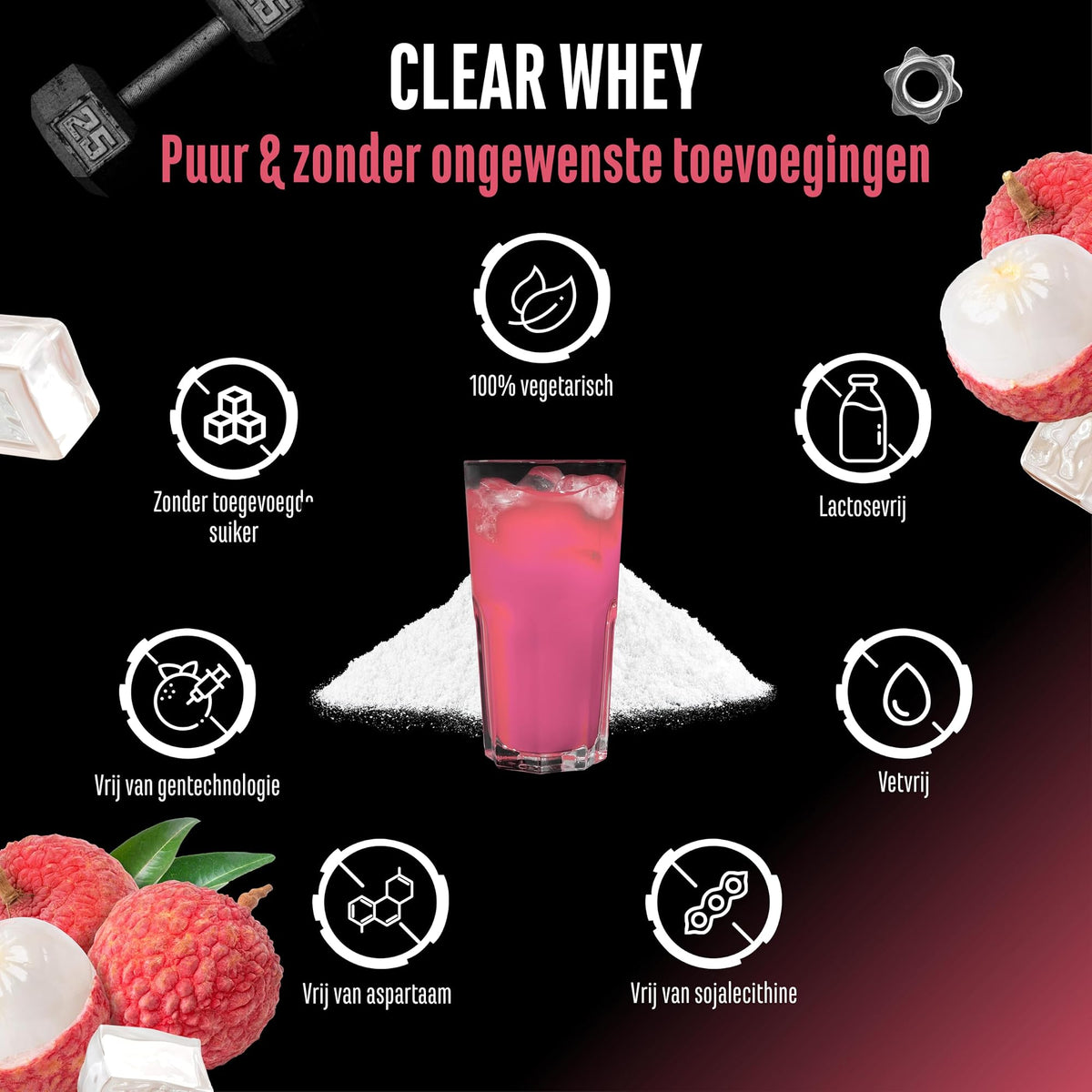 Clear Whey Protein Isolate Lychee | 900 g | German Elite Nutrition