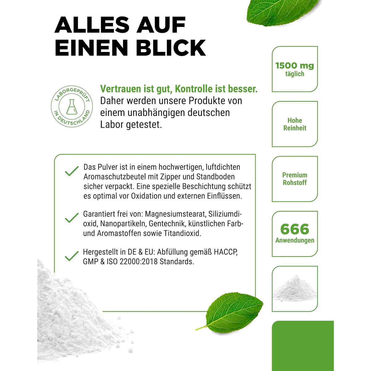 Vit4ever Glucosamin HCL Pulver 1500 mg 1 kg – Produkt aus der Nähe
