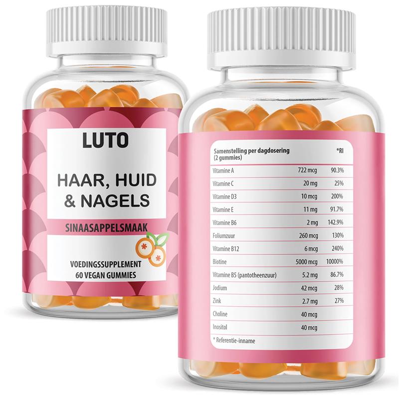 Haar, Haut & Nägel Gummies | 60 Gummies | LUTO Supplements