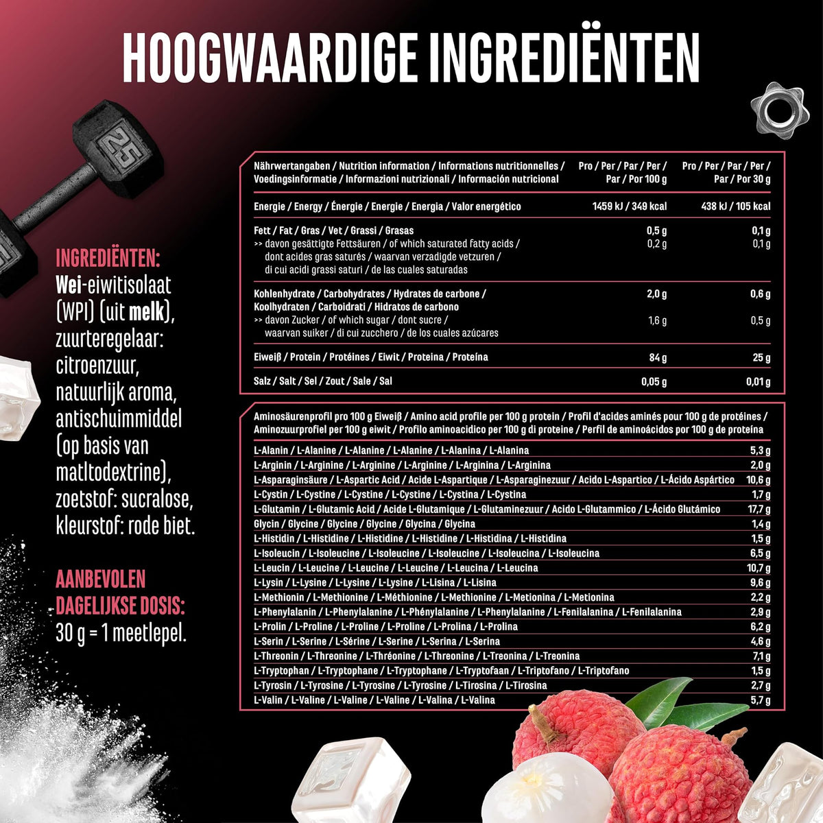 Clear Whey Protein Isolate Lychee | 900 g | German Elite Nutrition