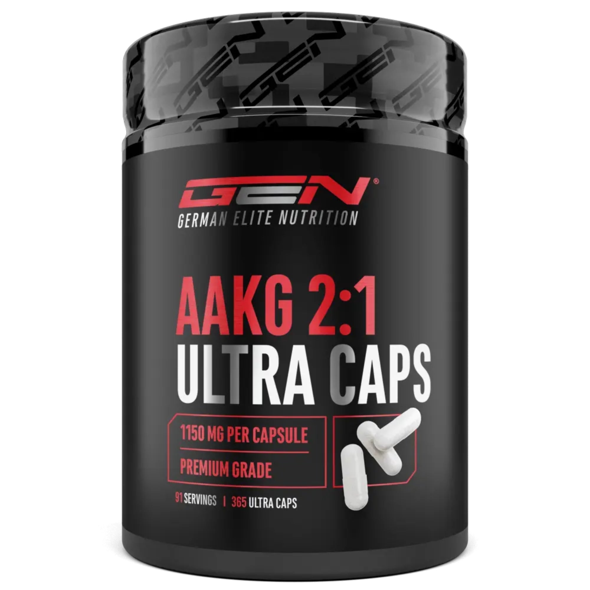 AAKG Ultra Caps 1150mg | 365 Kapseln | German Elite Nutrition