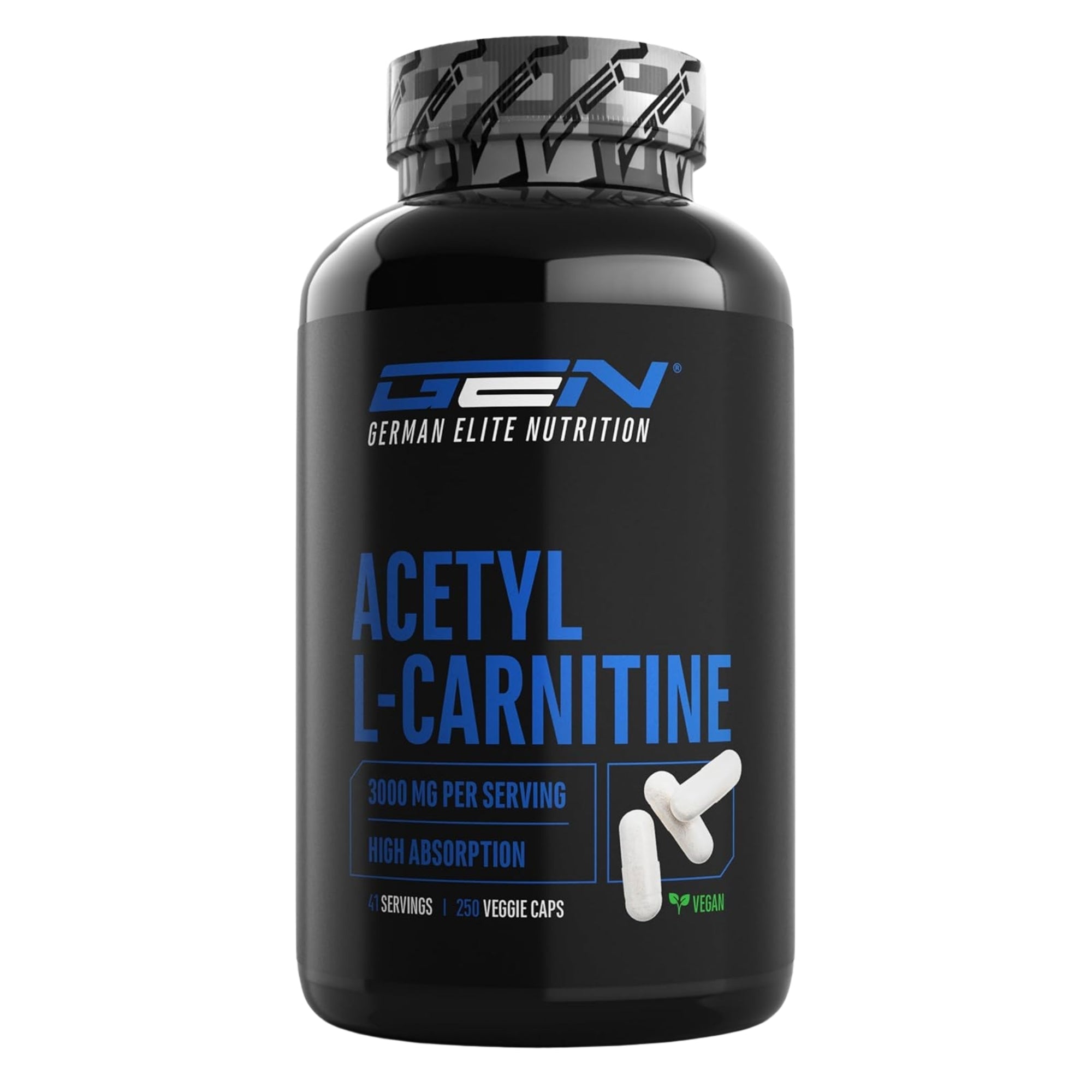 Acetyl L-Carnitin 3000mg | 250 Kapseln | German Elite Nutrition