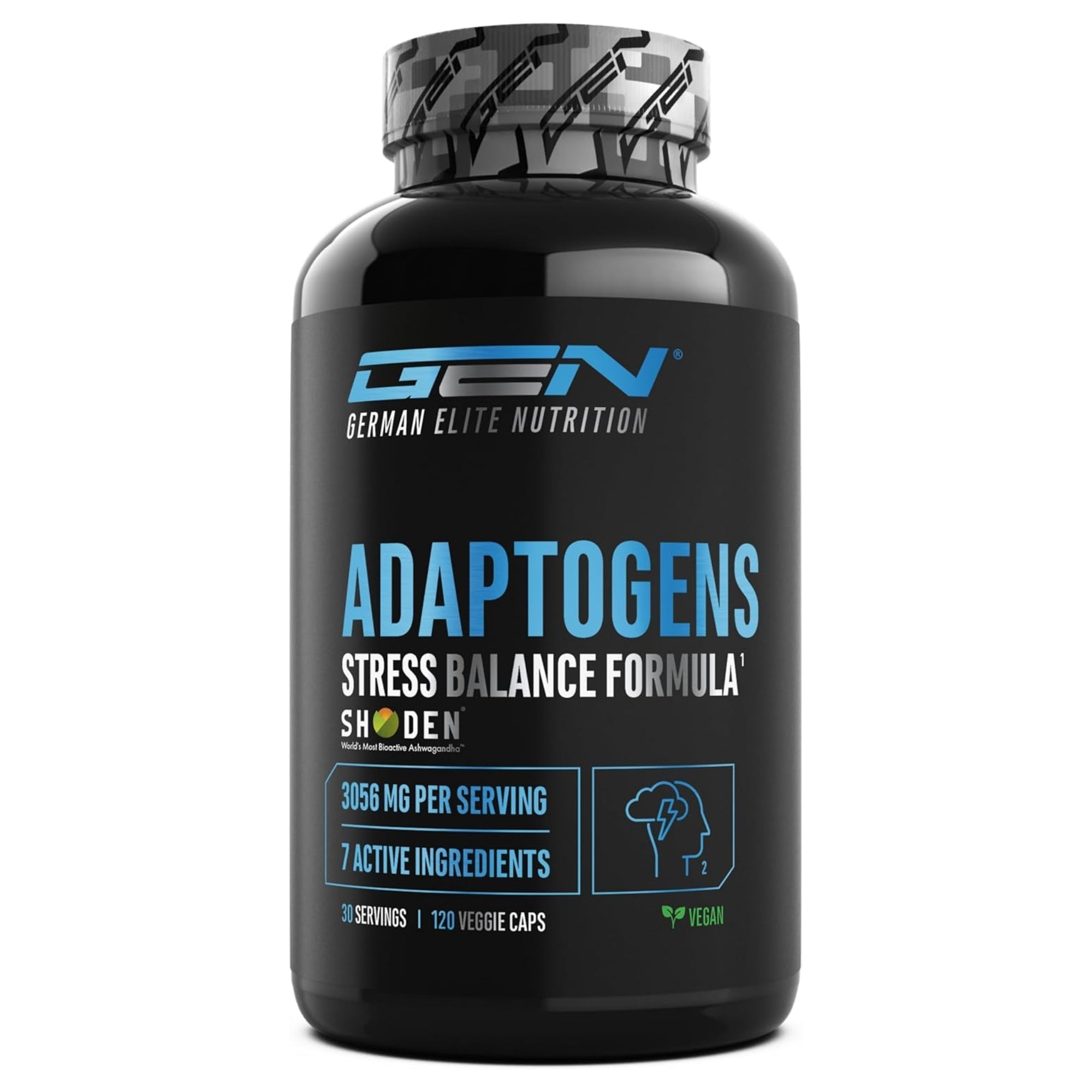 Adaptogene Complex (Ashwagandha, Rhodiola, Reishi & Ginseng) | 120 Kapseln | German Elite Nutrition