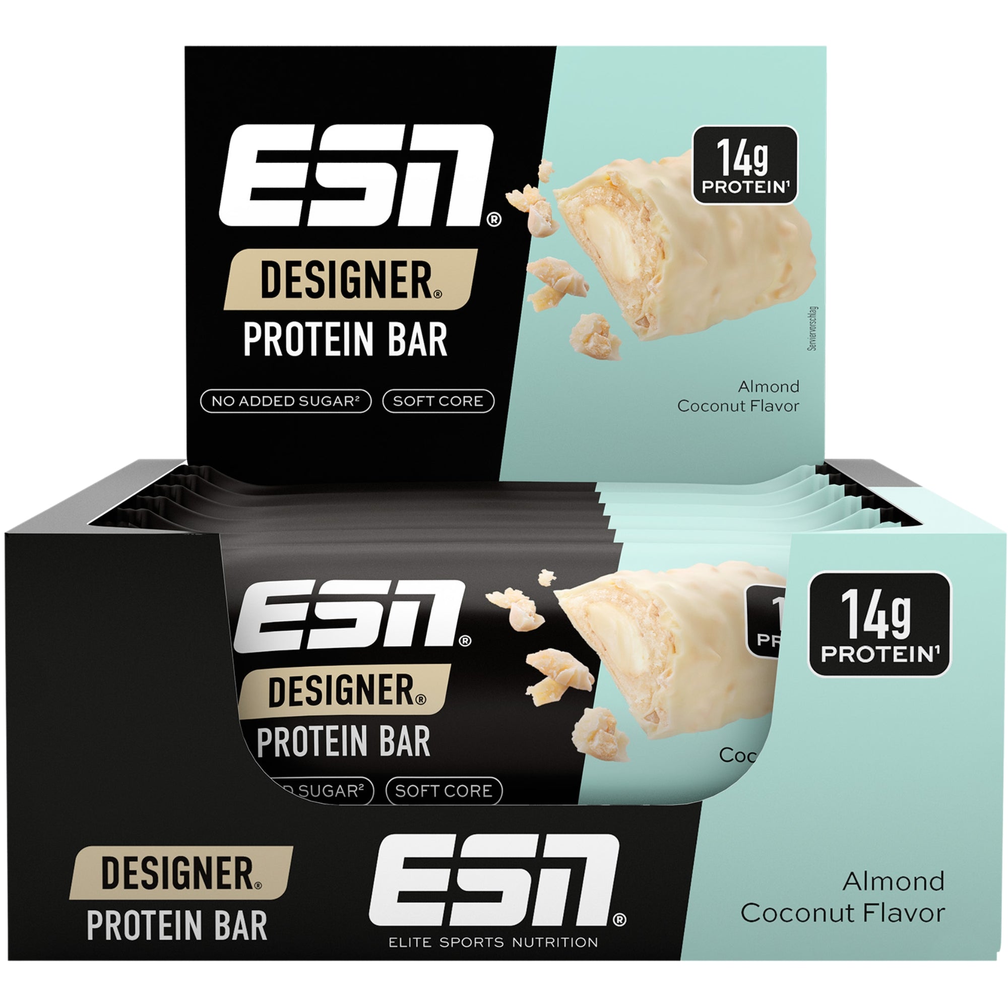 ESN Designer Bar Almond Coconut 12 x 45g - eiwitrepen met 14g eiwit en witte chocolade kopen in Nederland en België