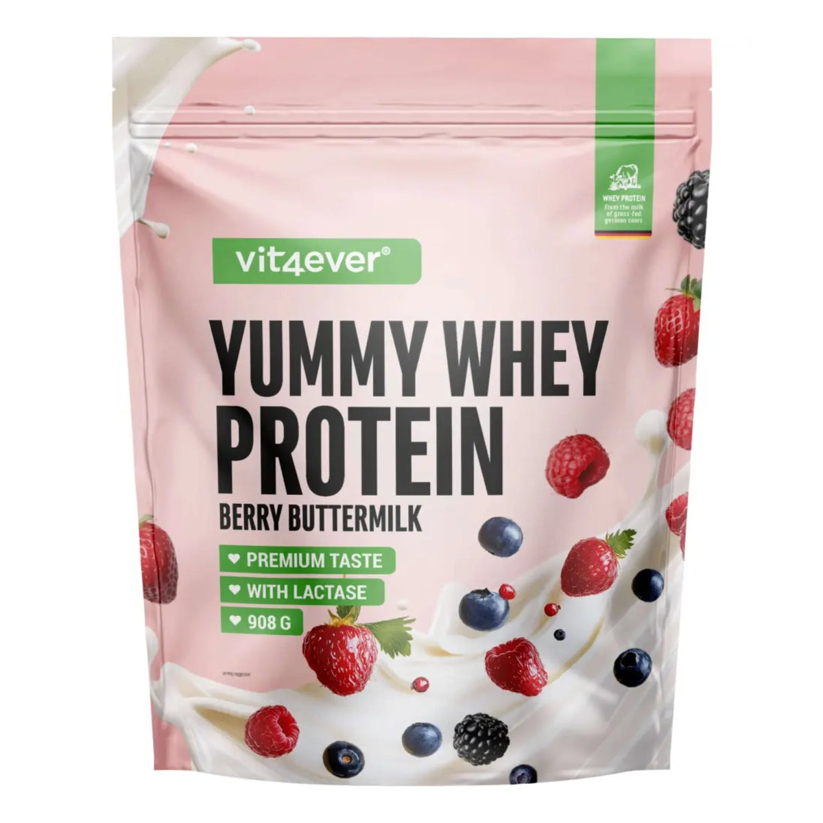 Vit4ever Yummy Whey Protein Berry Buttermilk - 908 g