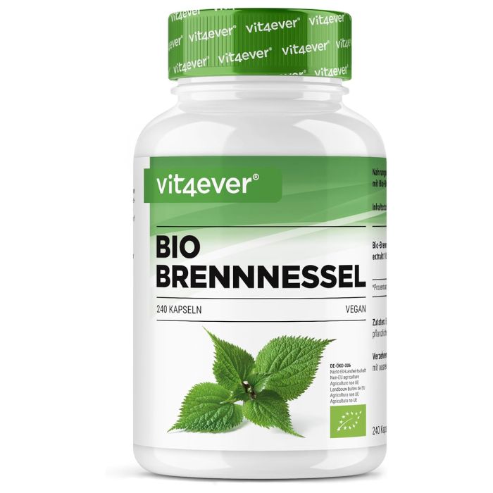 Vit4ever Bio Brennnessel-Extrakt 10:1 - 240 Kapseln