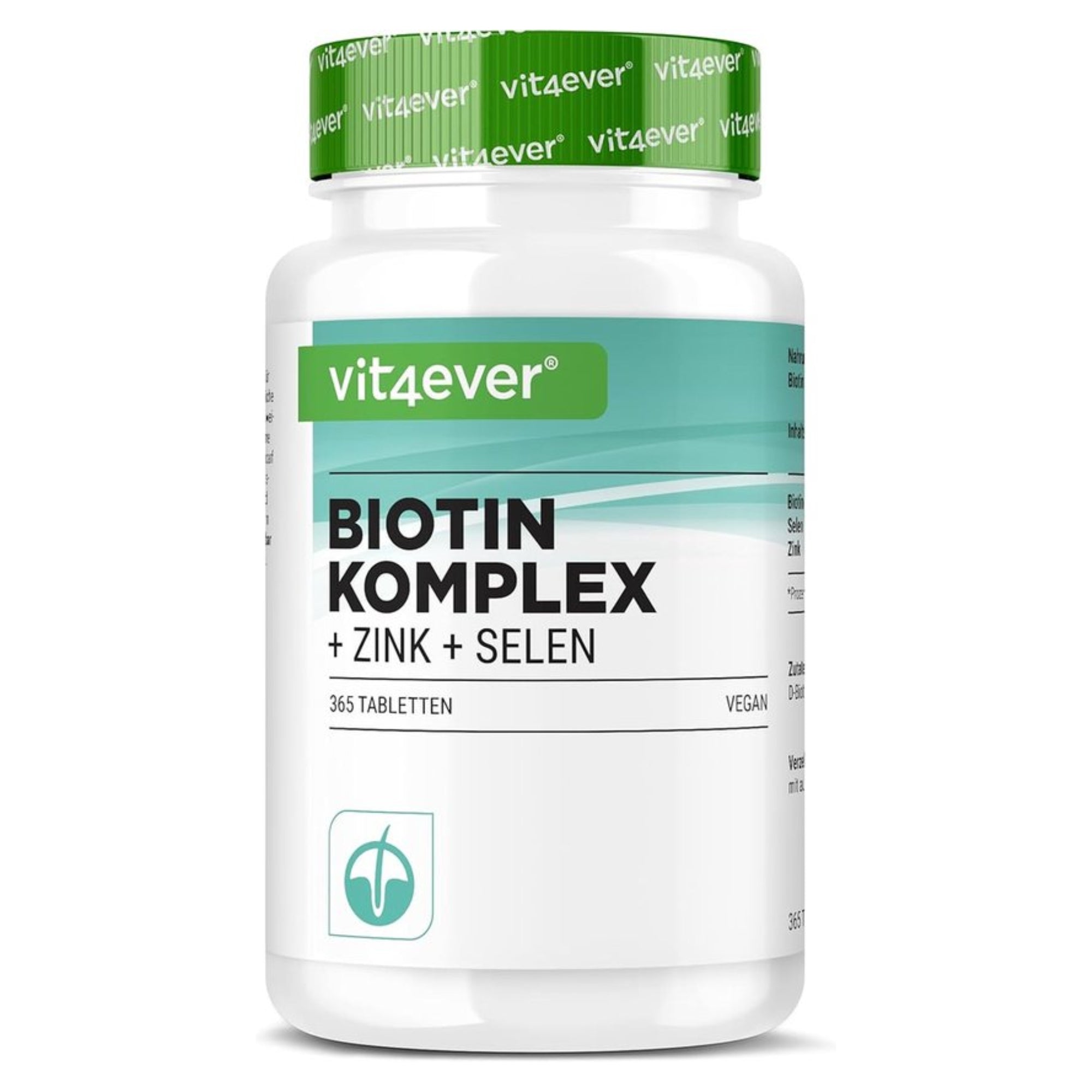 Vit4ever Biotin 10.000 µg mit Selen & Zink - 365 Tabletten