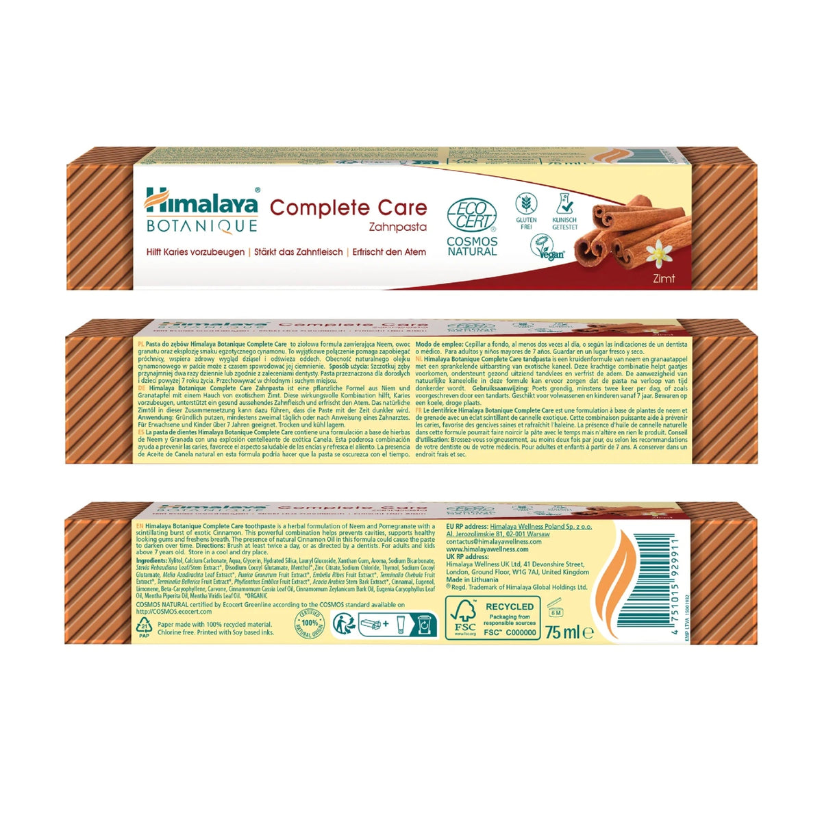 Botanique Complete Care Zahnpasta Zimt | 75 ml | Himalaya