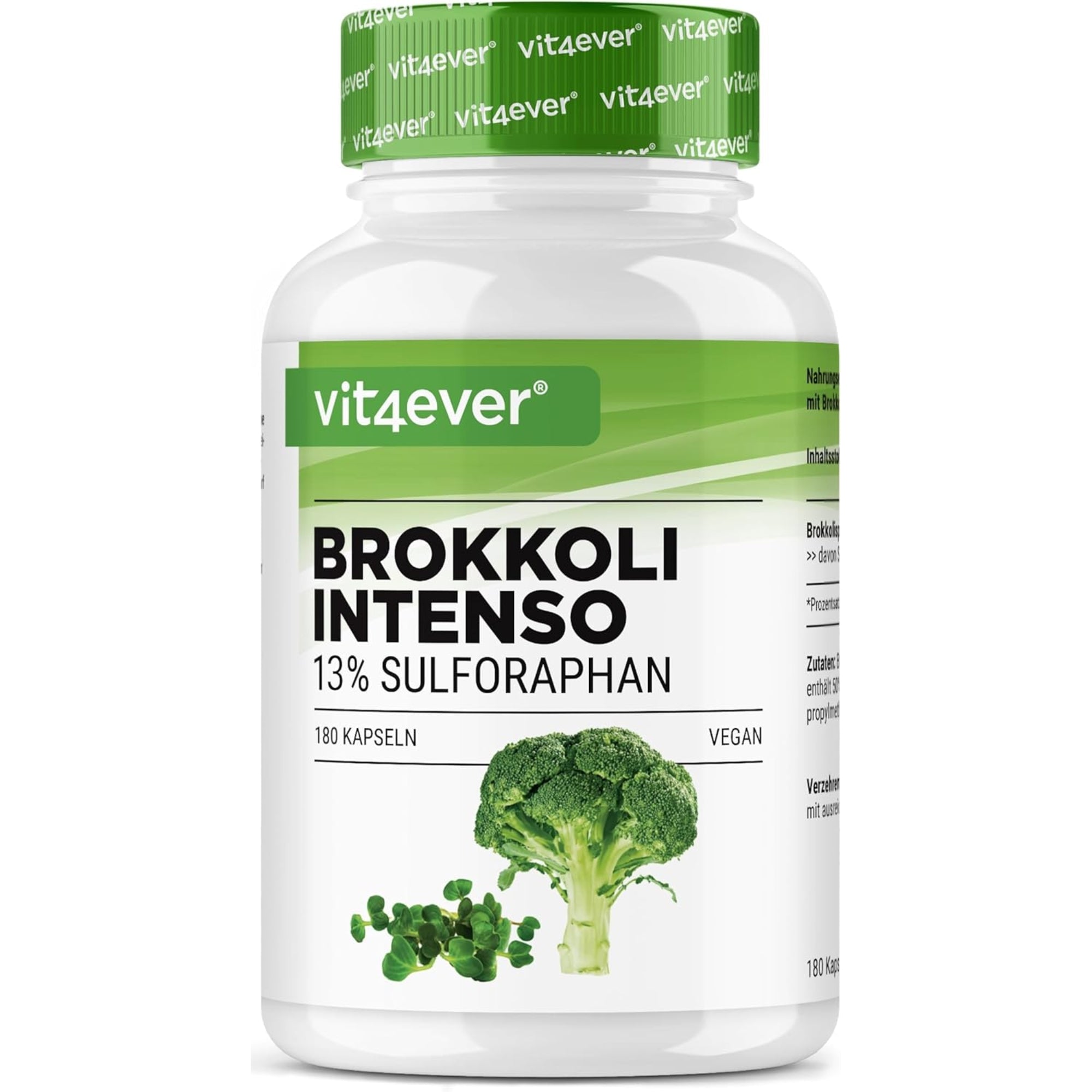 Vit4ever Brokkolisprossen-Extrakt 13% Sulforaphan - 180 Kapseln