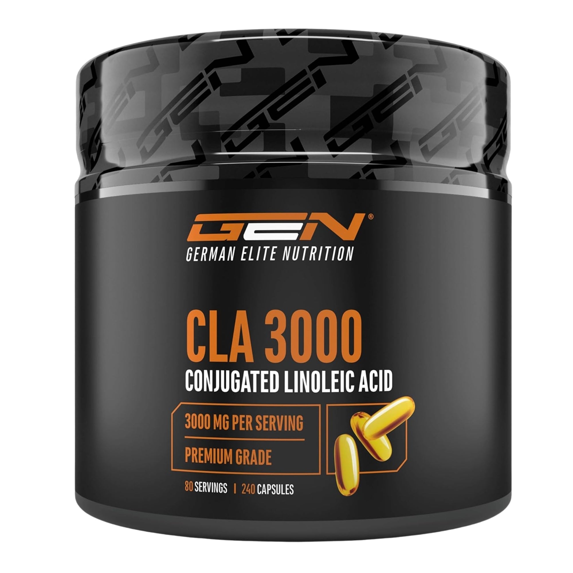 CLA (Konjugierte Linolsäure) 1000mg | 240 Softgels | German Elite Nutrition