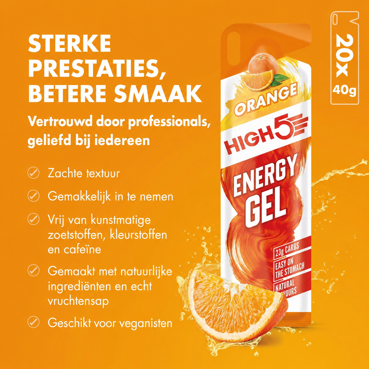 HIGH5 Energy Gel Mixed | 20 x 40 g | 23 g Kohlenhydrate pro Gel