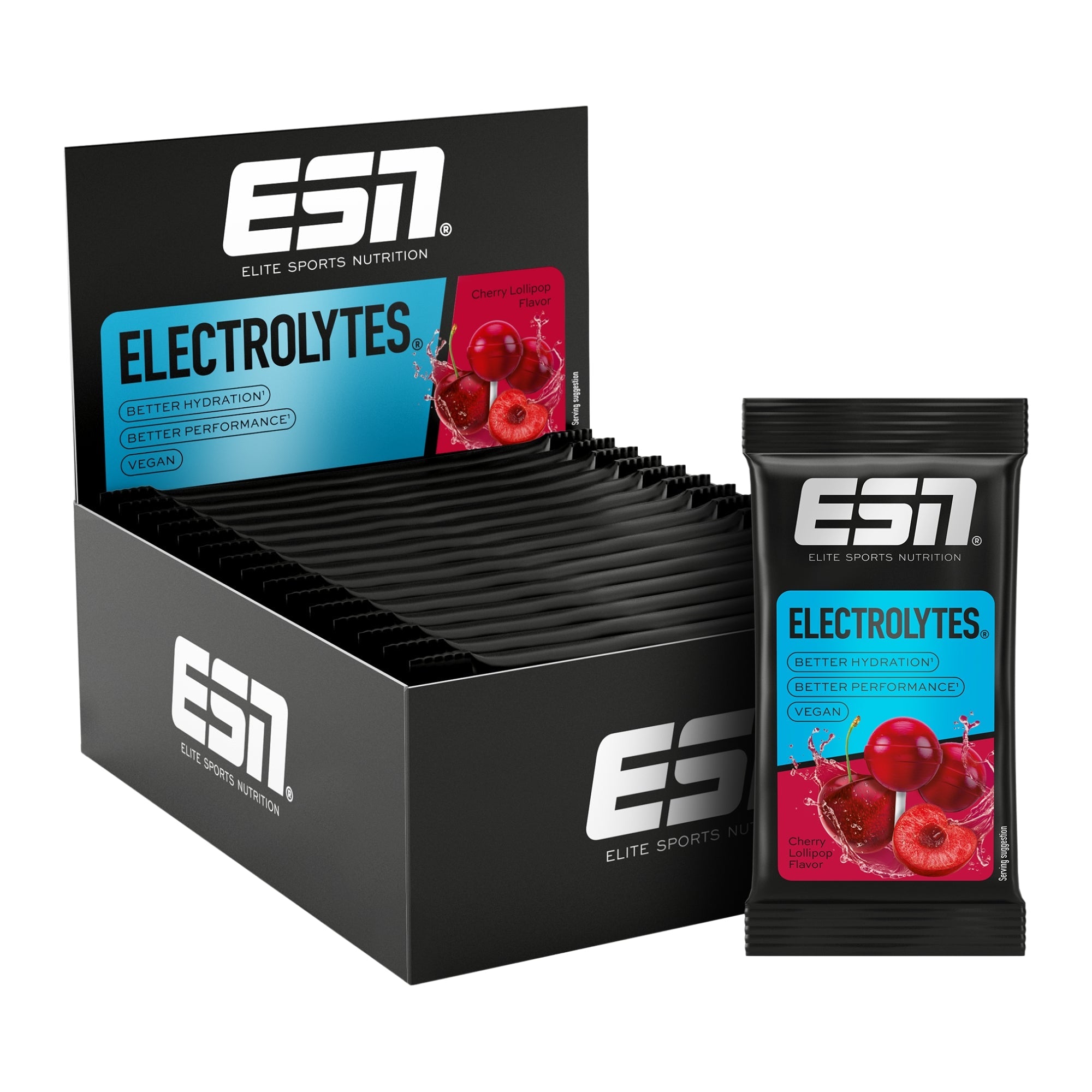 ESN Electrolytes Cherry Lollipop | 15 x 22,5 g | ESN