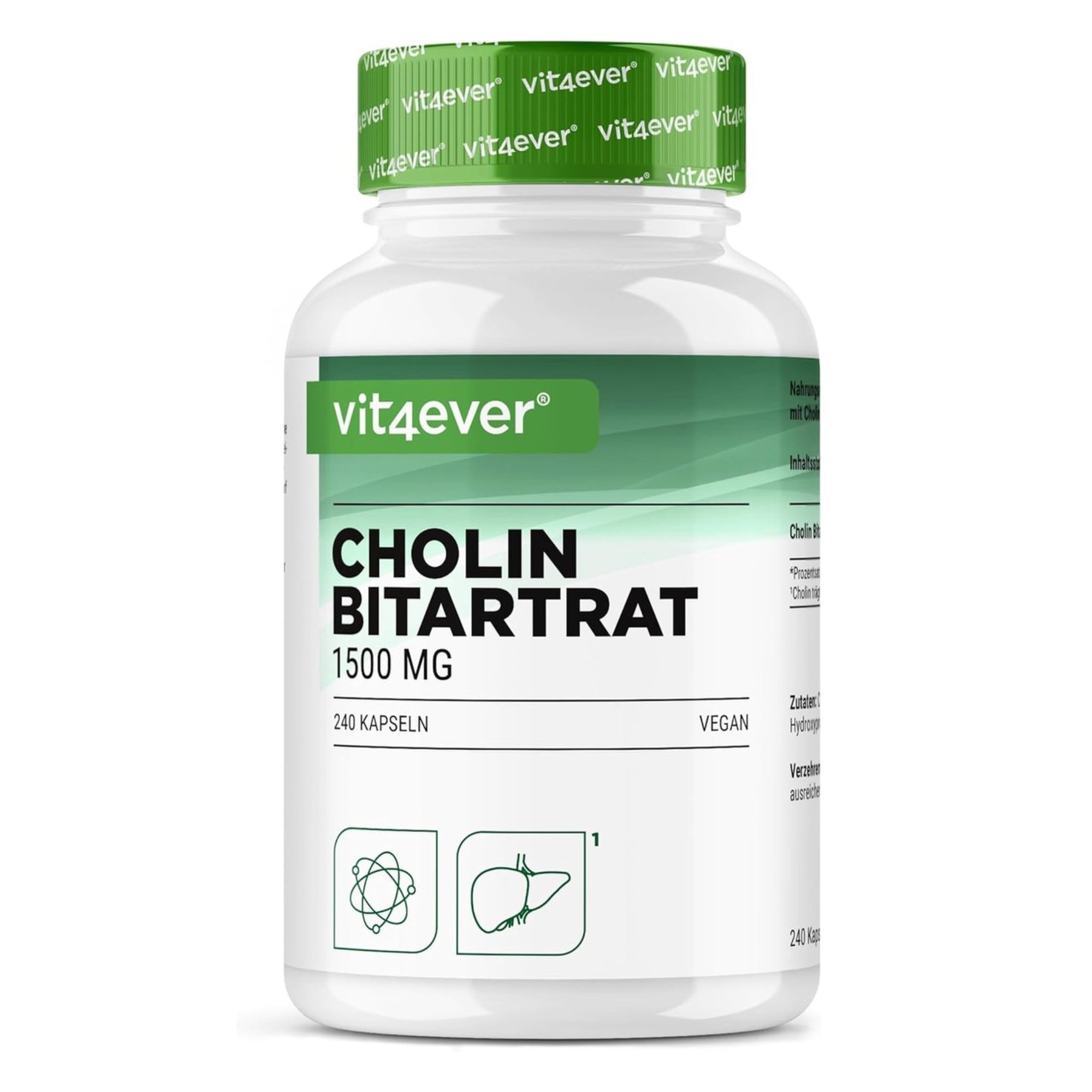 Vit4ever Cholin-Bitartrat 750 mg - 240 Kapseln