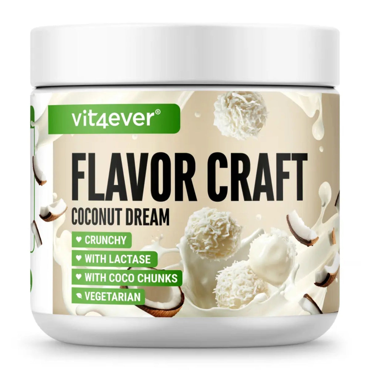 Vit4ever Flavor Craft Kokostraum Geschmackspulver 250 g