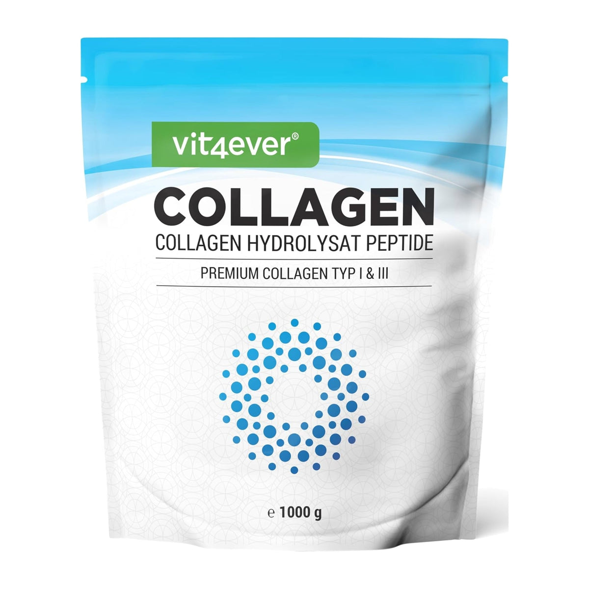 Vit4ever Rinderkollagen Hydrolysat Peptide Pulver Typ I & III