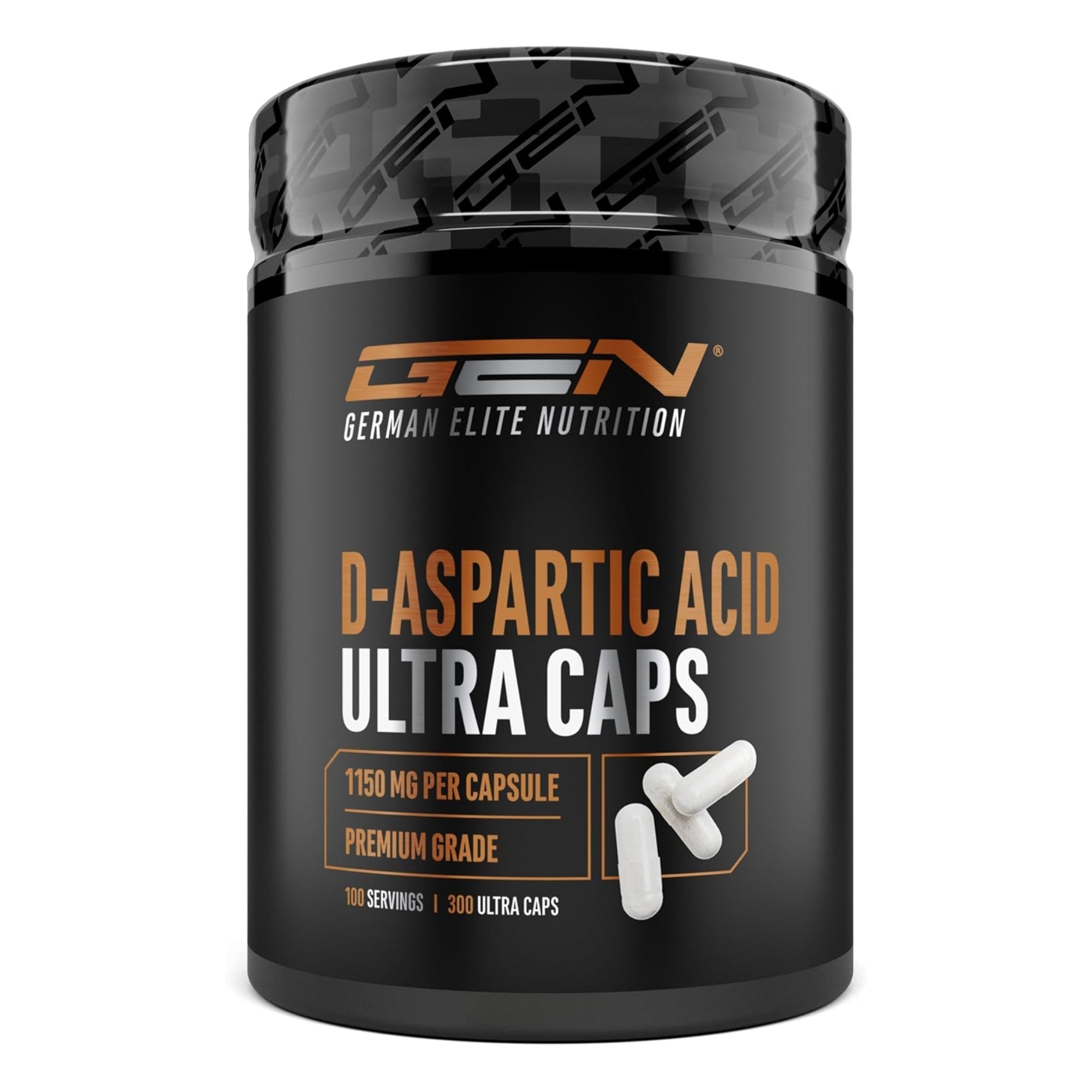D-Asparaginsäure | 300 Kapseln | German Elite Nutrition