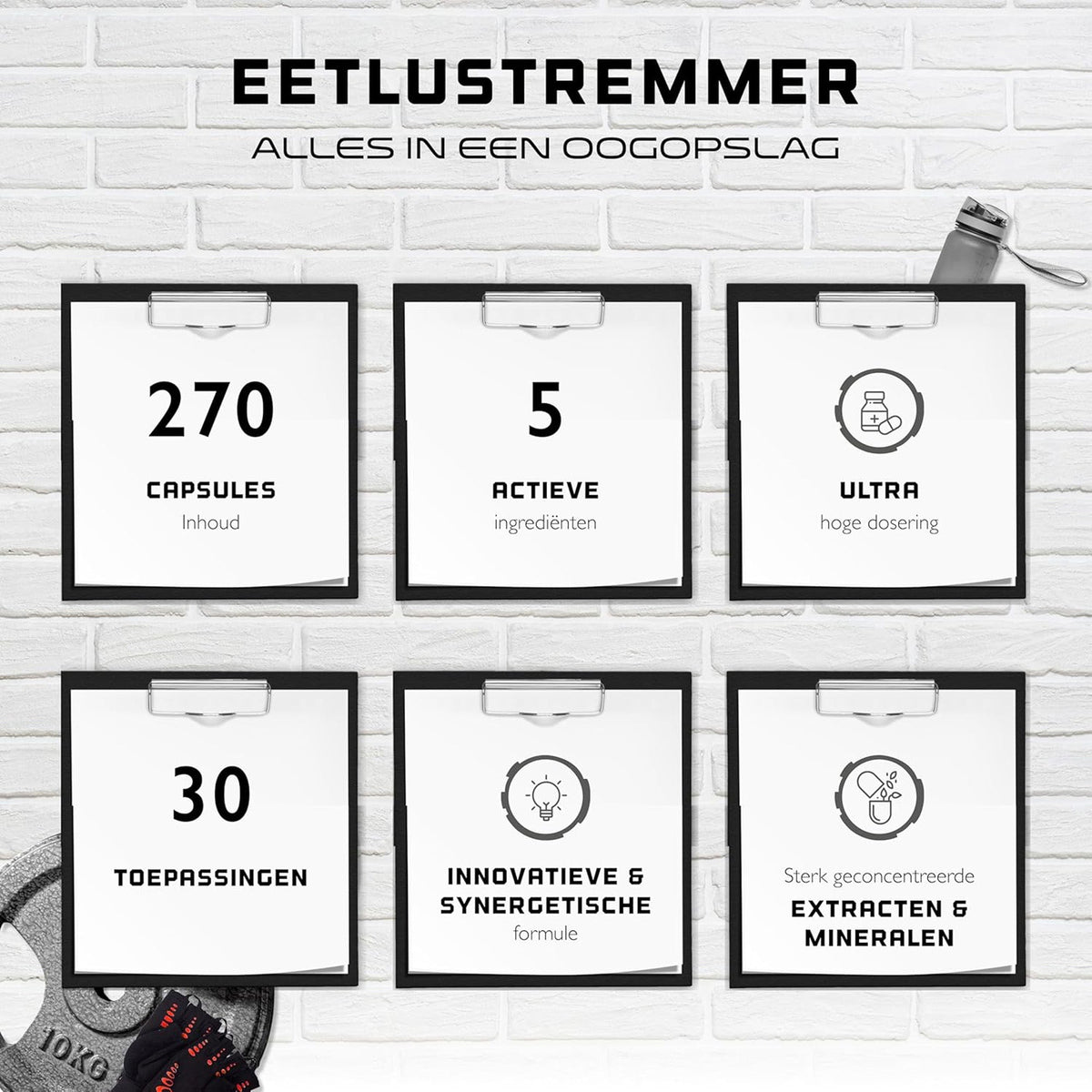 Natürlicher Appetitzügler | 270 Kapseln | German Elite Nutrition