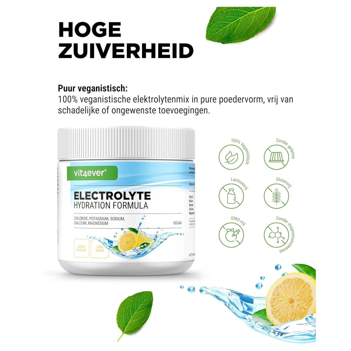 Electrolyte Hydration Formula Zitrone | 200 oder 400 g | Vit4ever