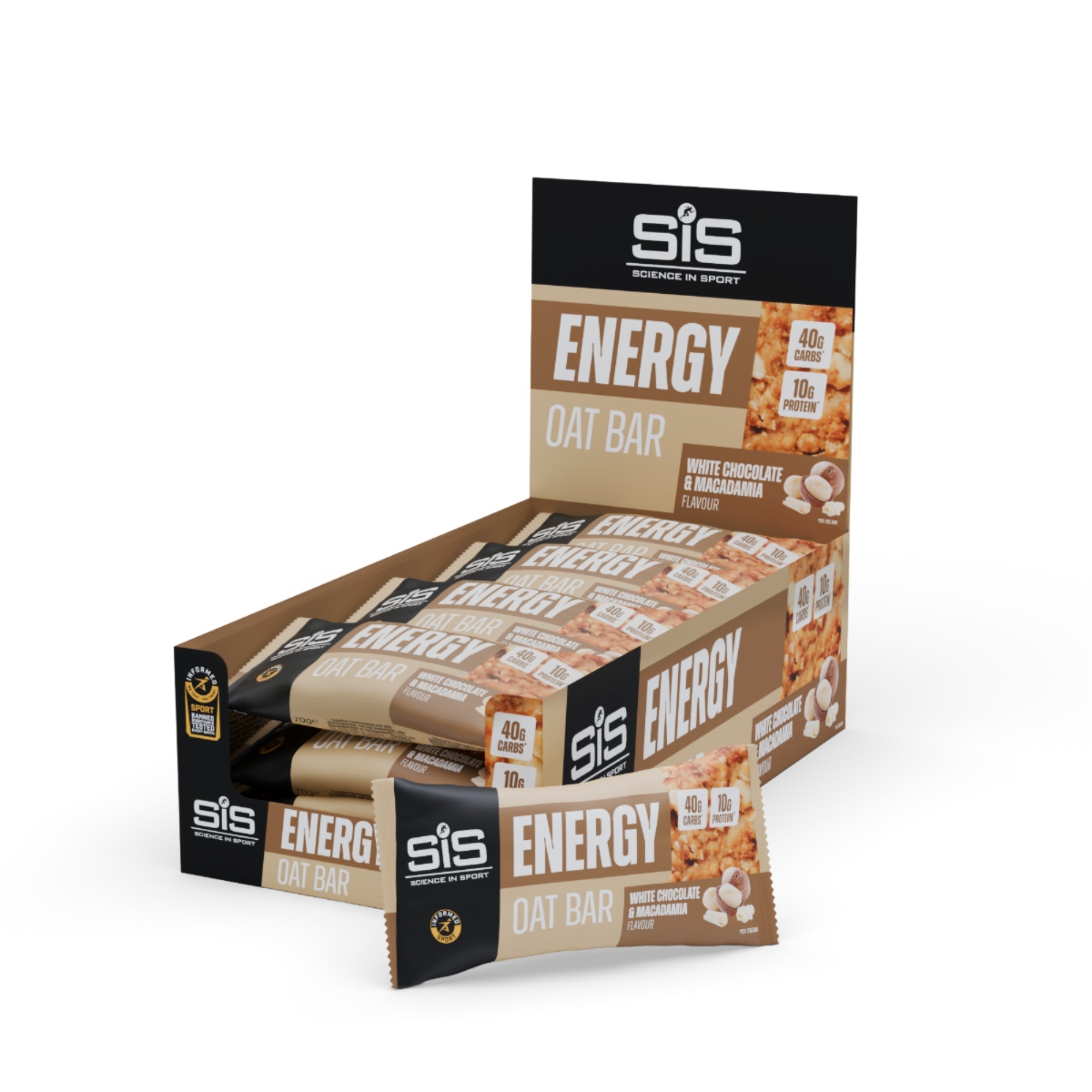 SIS Energy Oat Bar | Energie-Haferflockenriegel | 12 Stück