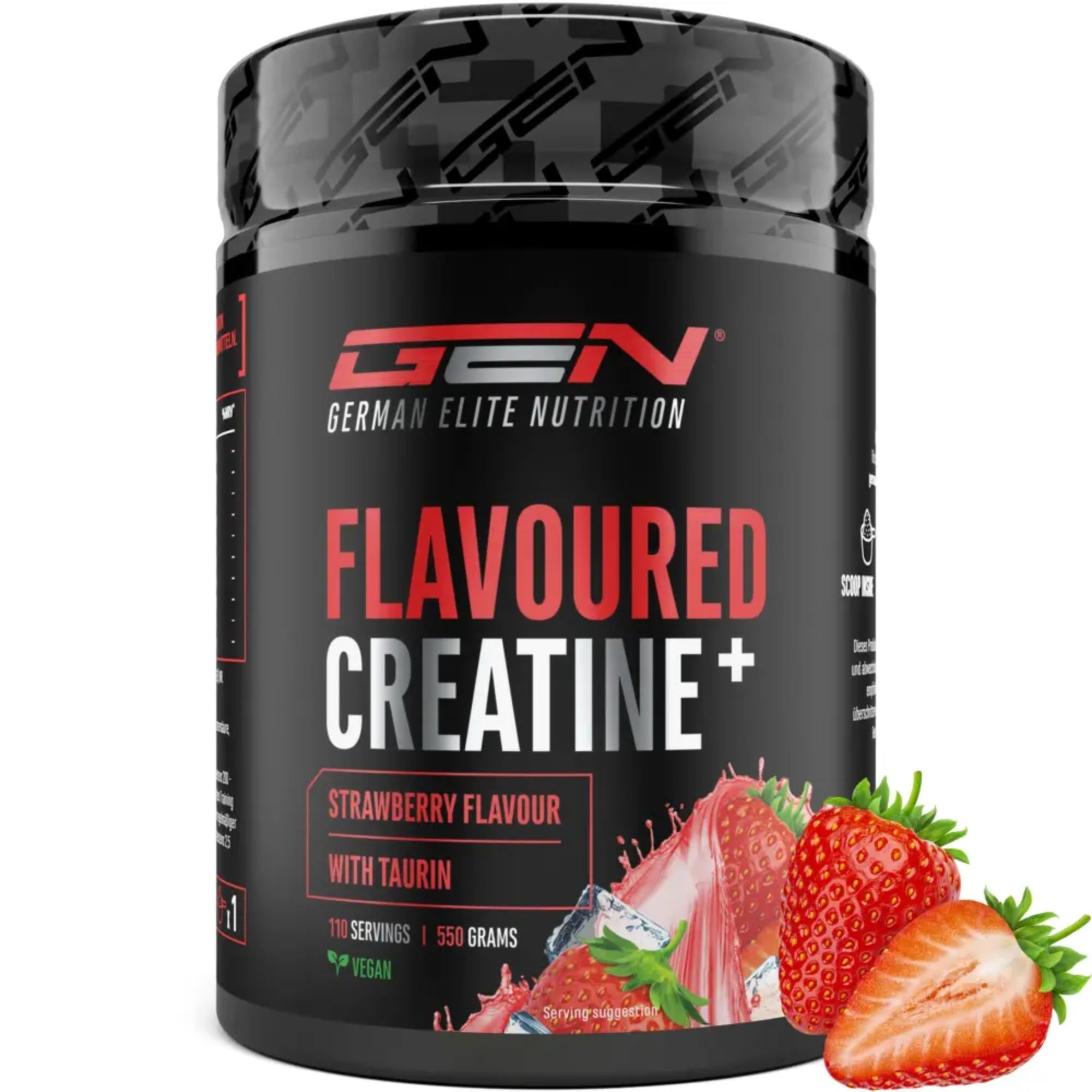 Flavoured Creatine+ (Creatin Monohydrat & Taurin) | 550 g | German Elite Nutrition