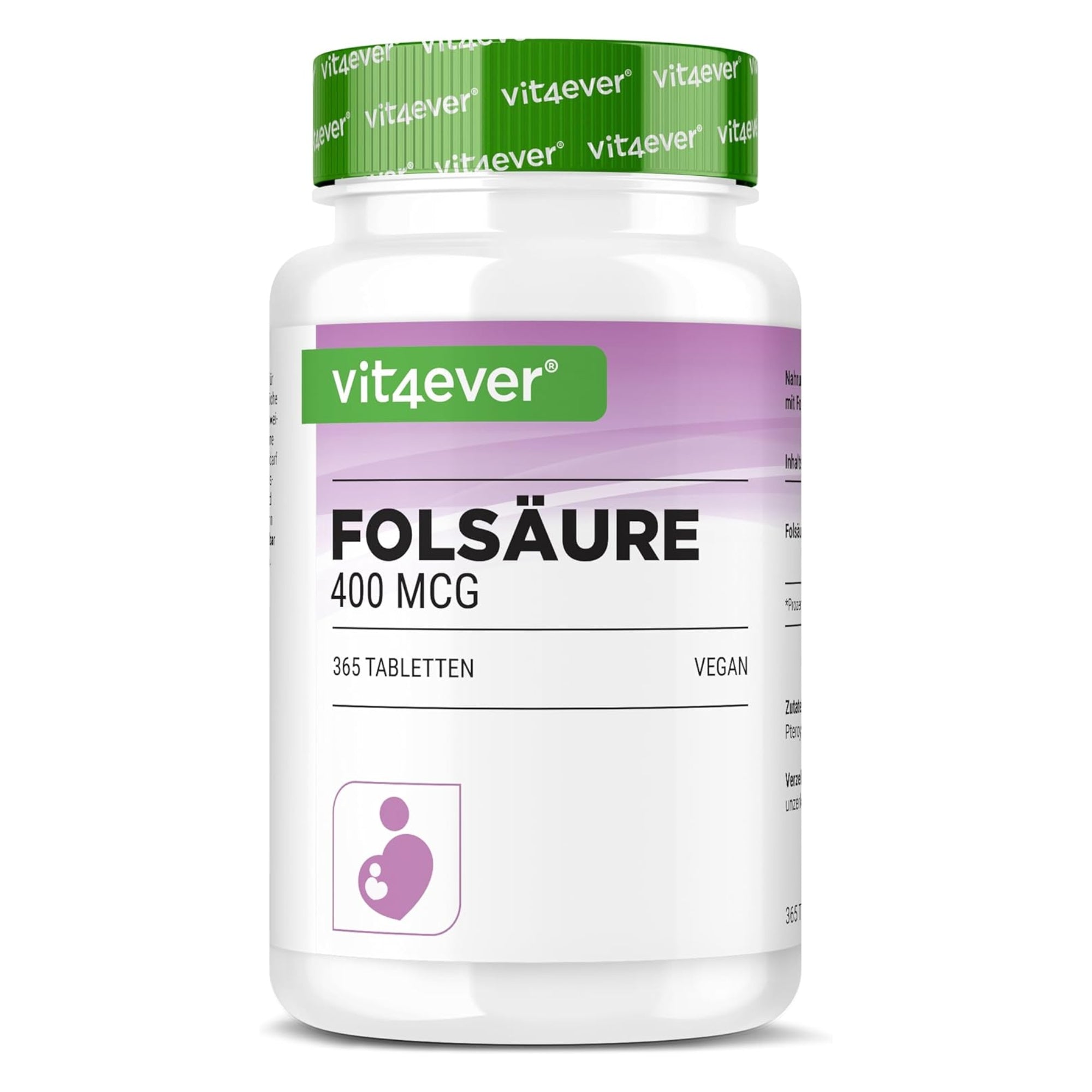 Vit4ever Folsäure 400 mcg - 365 Tabletten