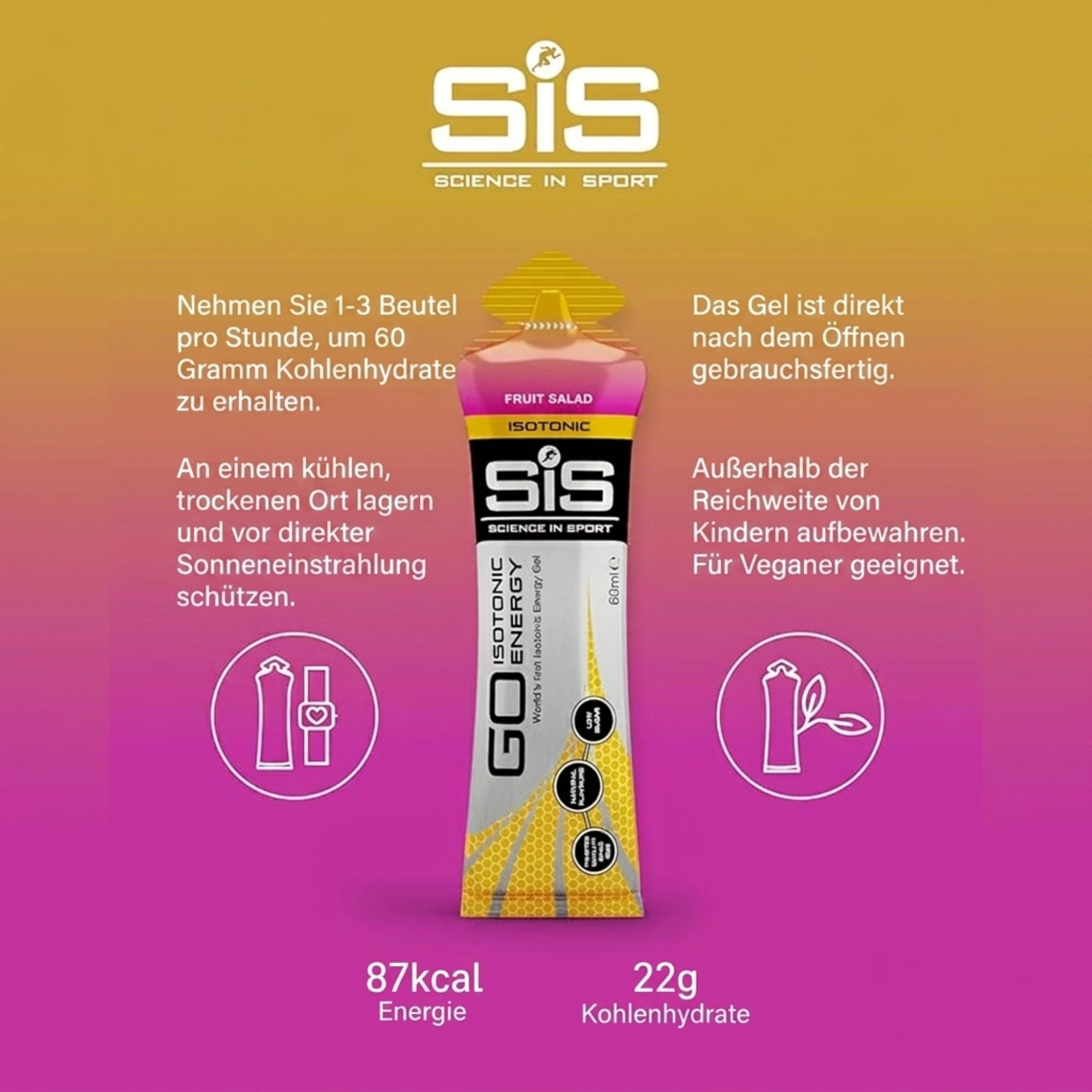 SiS Go Isotonic Energy Gel | Fruit Salad