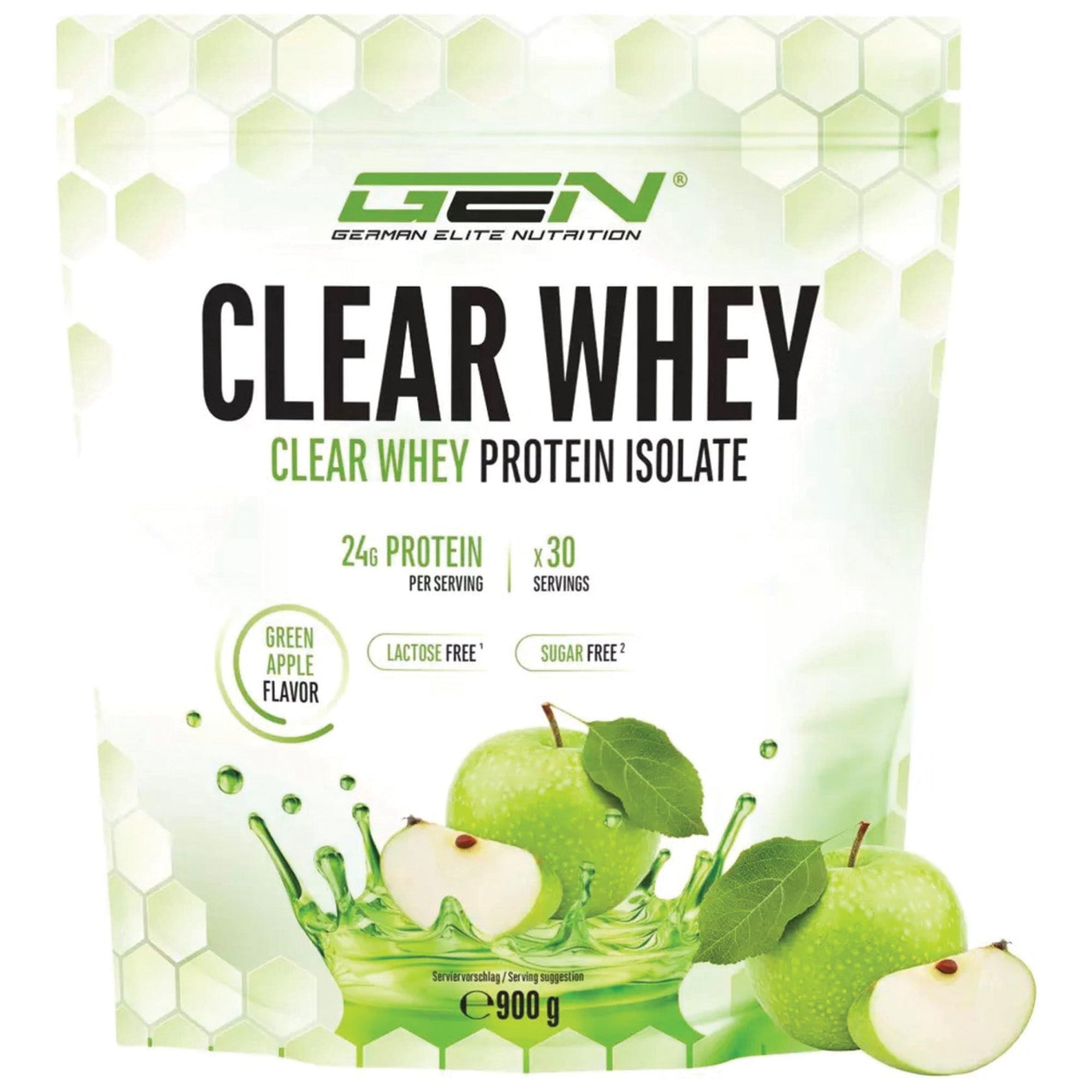 Clear Whey Protein Isolate Apfel | 900 g | German Elite Nutrition