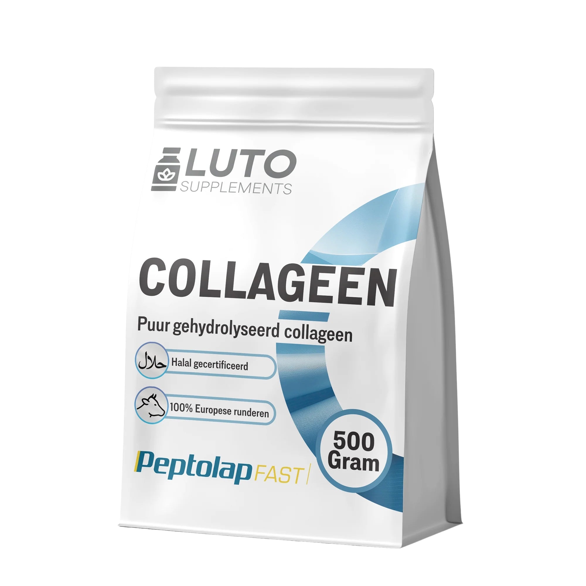 Peptolap Fast hydrolysiertes Halal Kollagenpulver Typ I & III | 500 g | LUTO Supplements