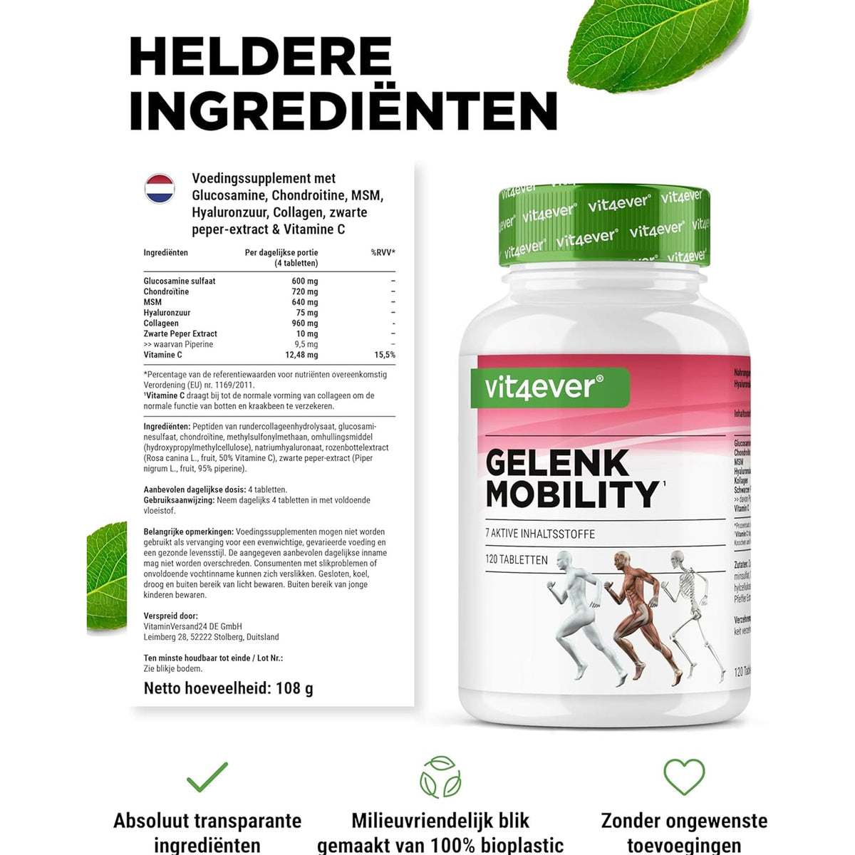 Gelenk & Mobilität 7x Complex | 120 Tabletten | Vit4ever
