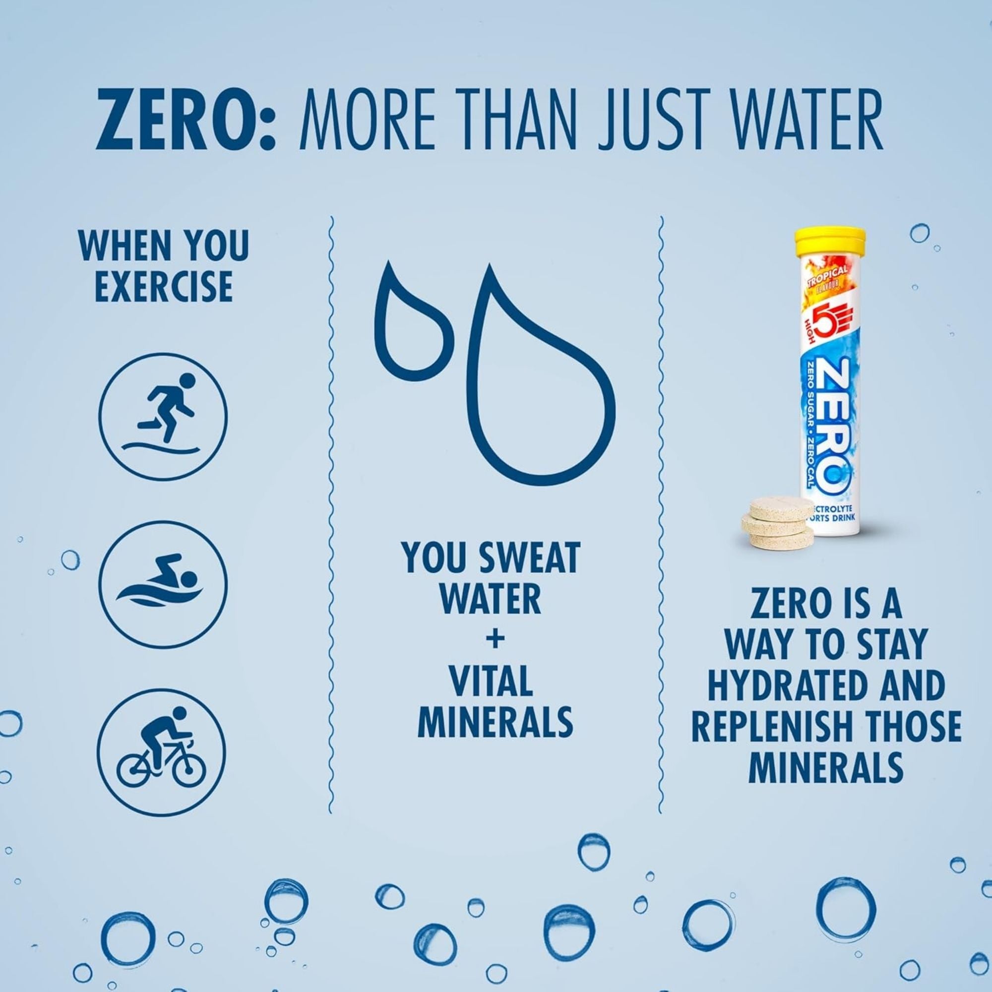 HIGH5 ZERO Tropical | Elektrolyt-Brausetabletten
