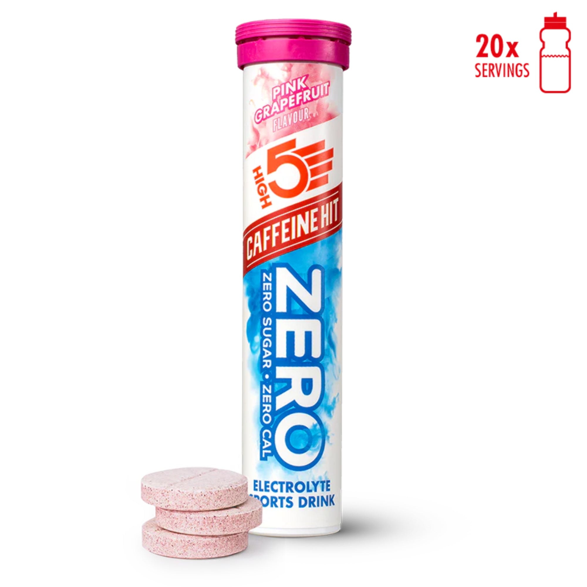 HIGH5 ZERO Caffeine Hit Pink Grapefruit | Elektrolyt-Brausetabletten