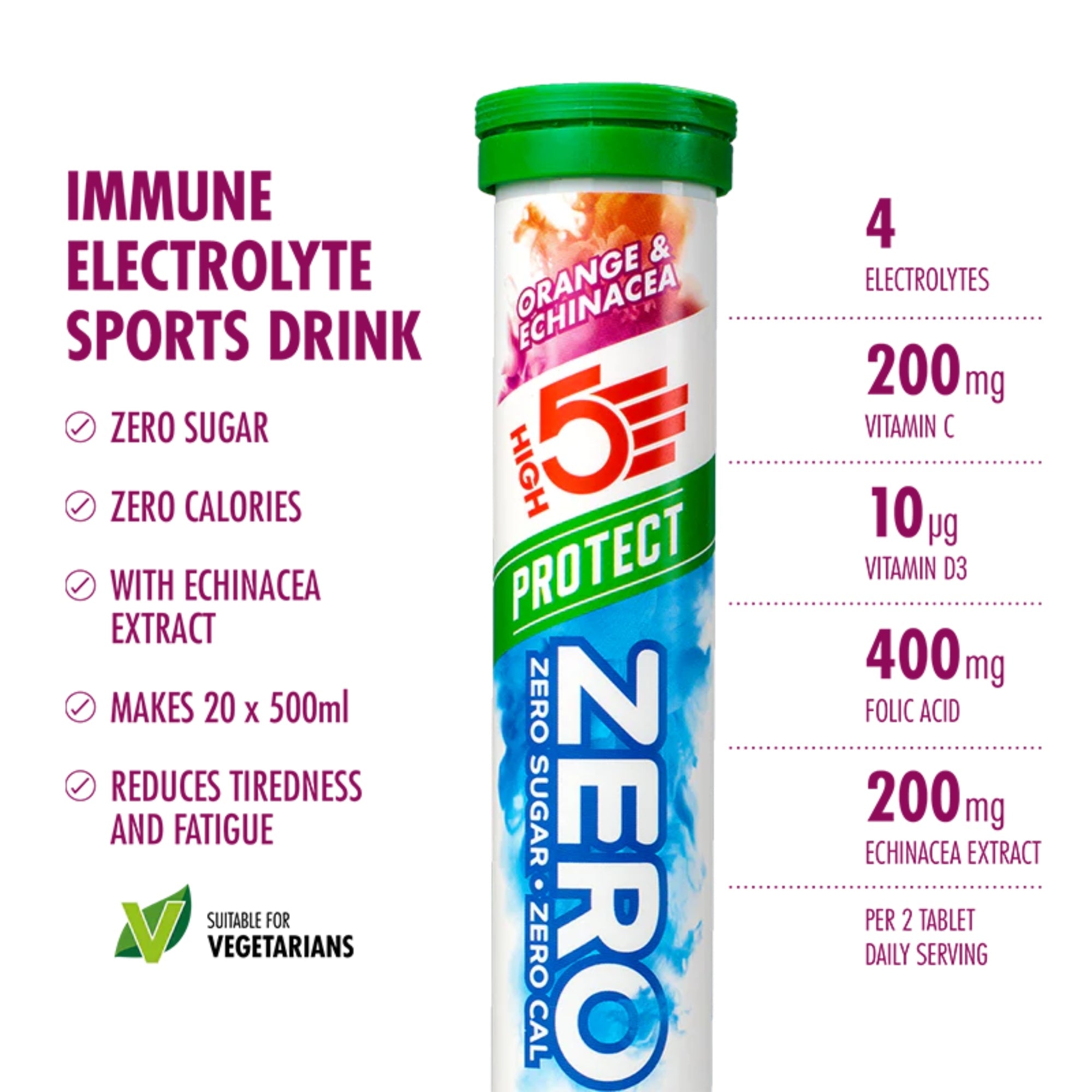 HIGH5 ZERO Elektrolyt-Brausetabletten Variety Pack | 3 x 20 Tabletten